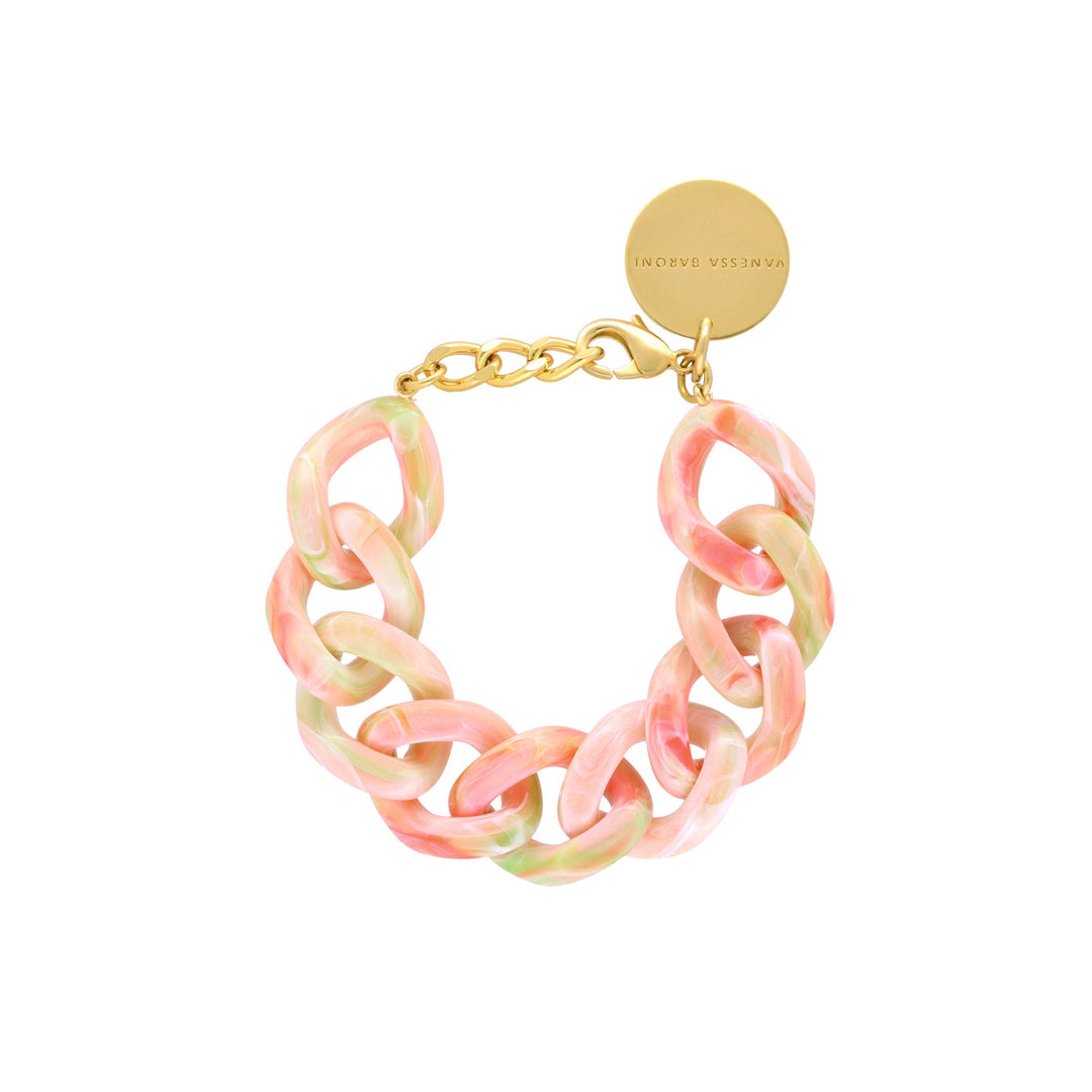 Vanessa Baroni Armband Flat Chain, summer vibe, vergoldet