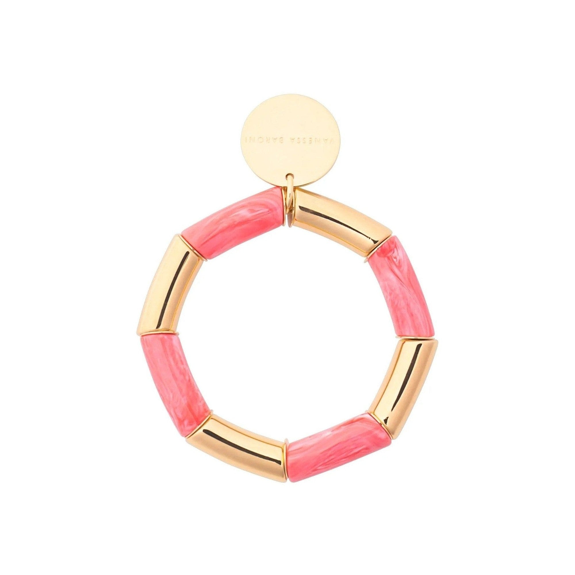Vanessa Baroni Armband Flex gold, strawberry icecream, vergoldet