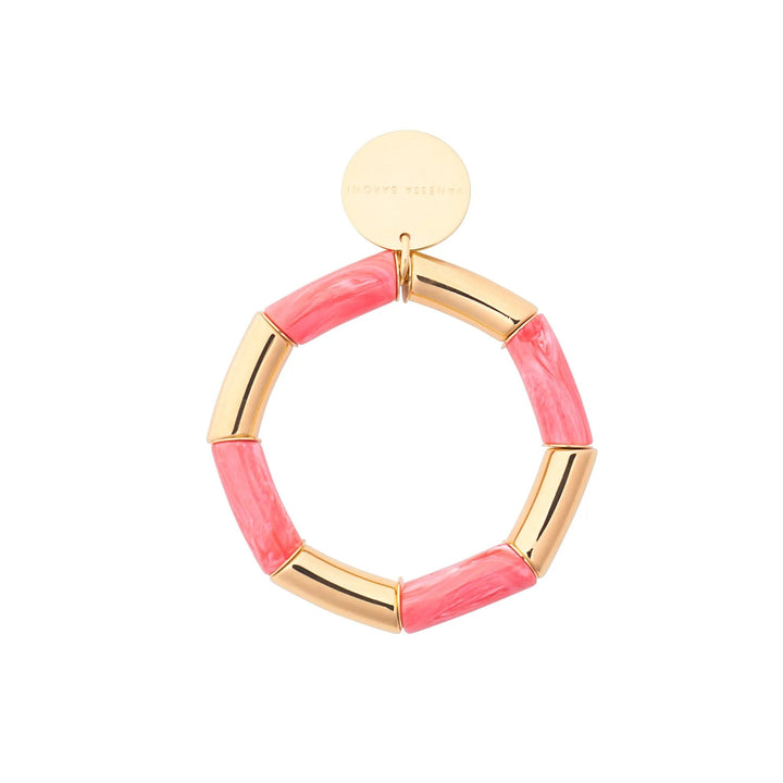 Vanessa Baroni Armband Flex gold, strawberry icecream, vergoldet