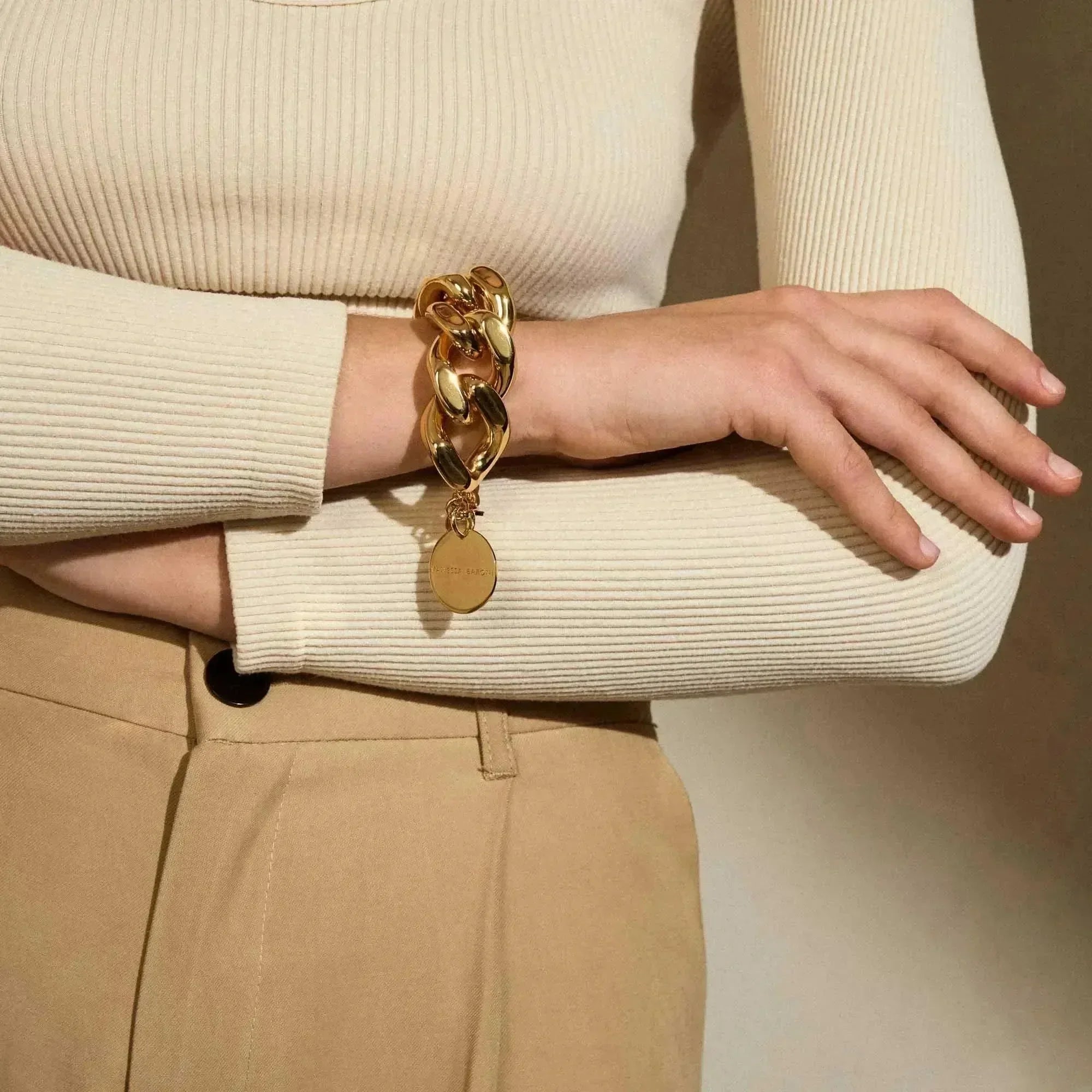 Vanessa Baroni Armband Great, gold, vergoldet