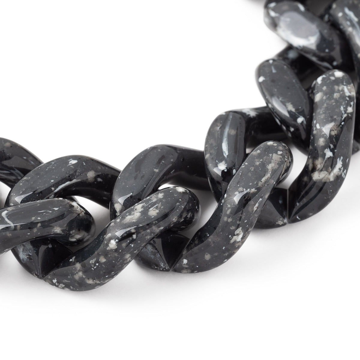 Vanessa Baroni Armband Great, vergoldet black marble