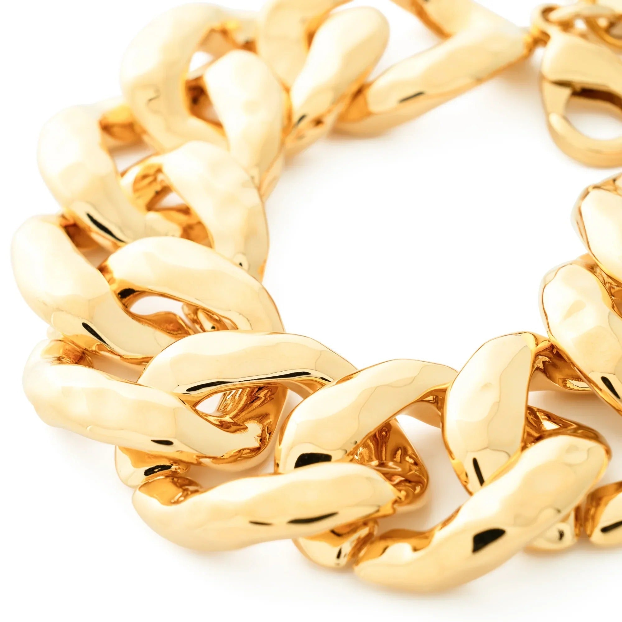 Vanessa Baroni Armband Hammered, gold, vergoldet