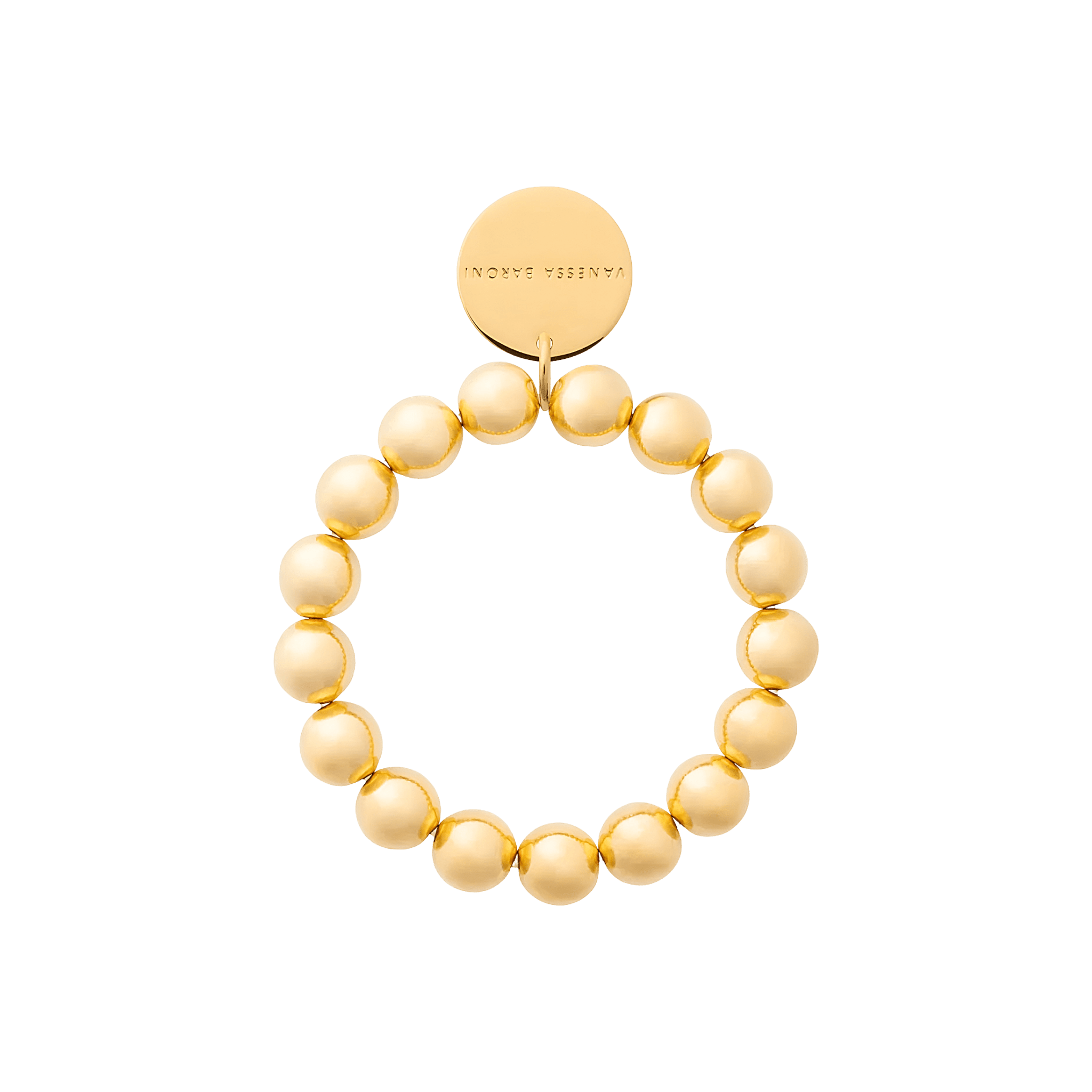Vanessa Baroni Armband Mini Beads Flex, gold, vergoldet