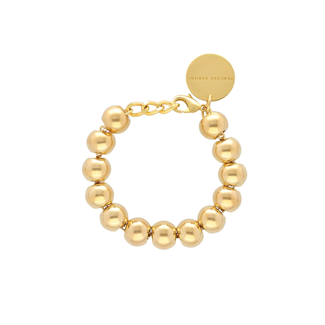 Vanessa Baroni Armband Mini Beads, gold, vergoldet
