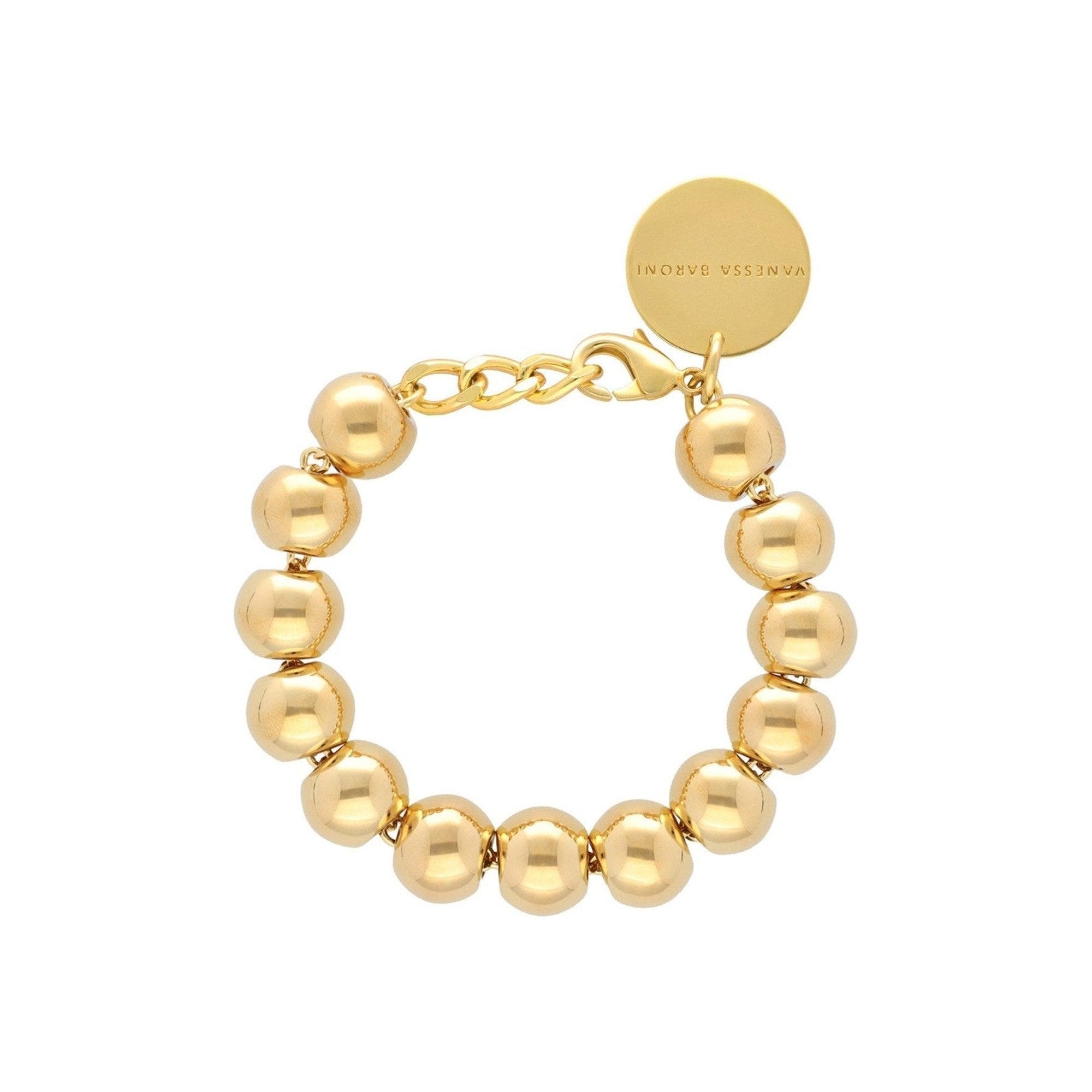 Vanessa Baroni Armband Mini Beads, gold, vergoldet