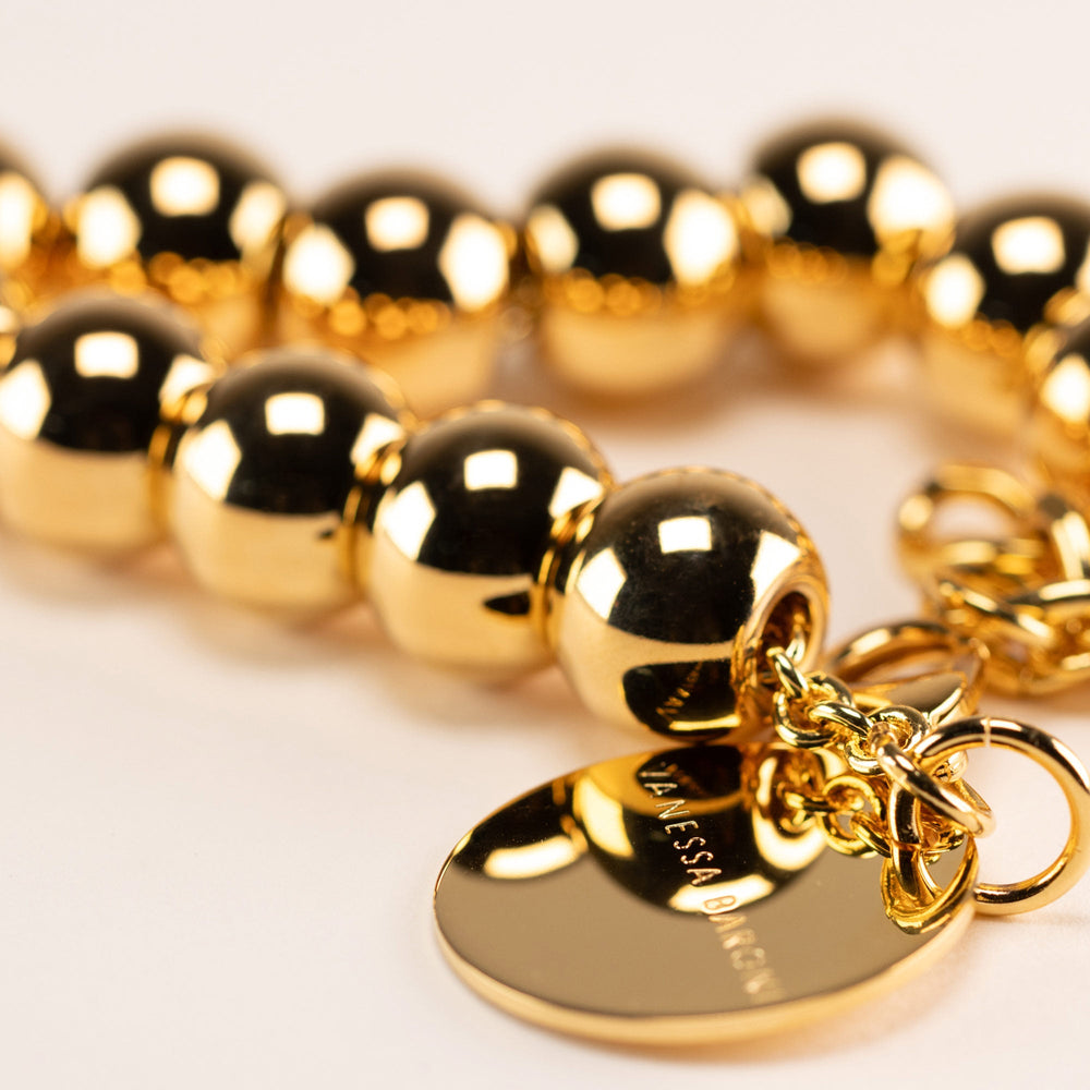 Vanessa Baroni Armband Mini Beads, gold, vergoldet