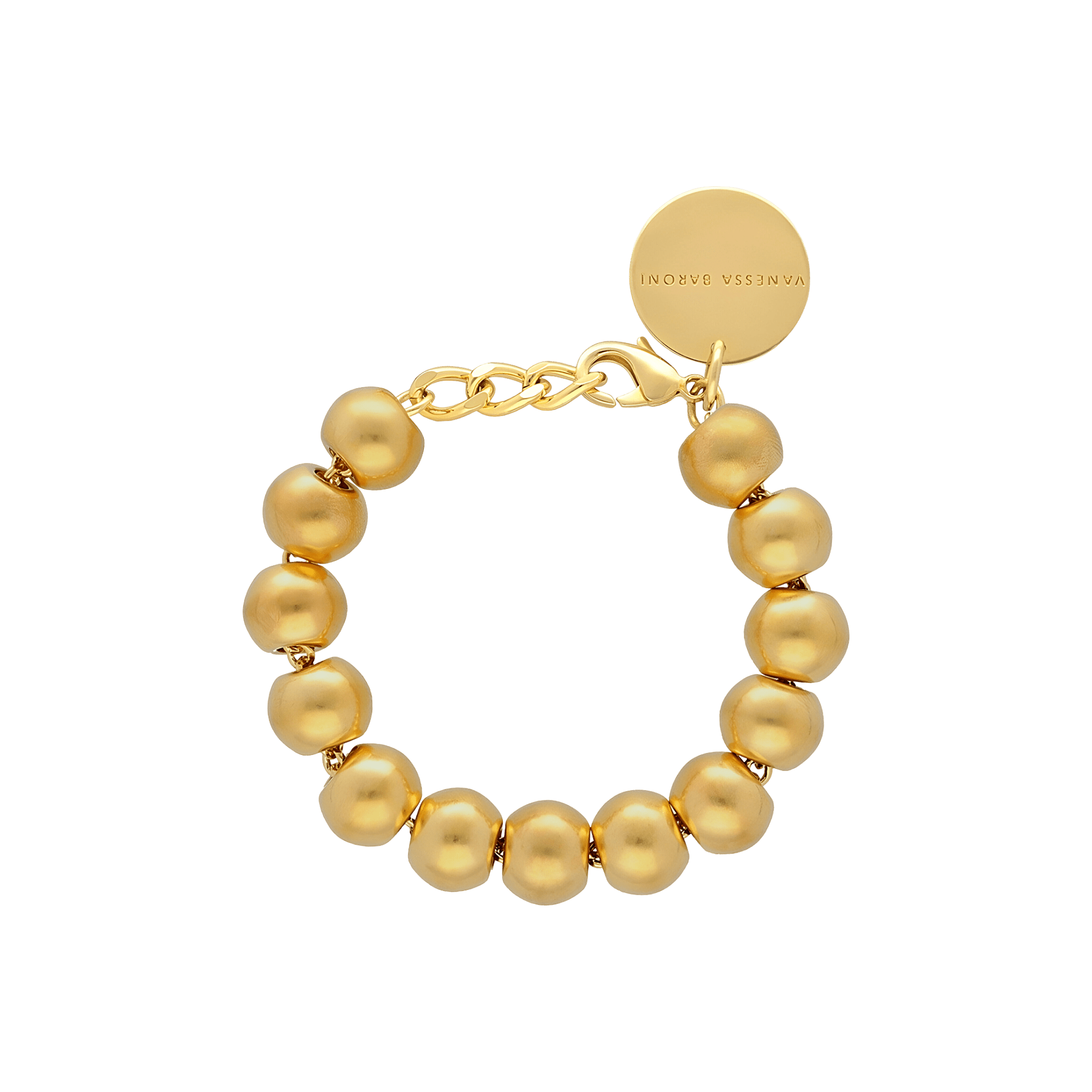 Vanessa Baroni Armband Mini Beads, gold vintage, vergoldet