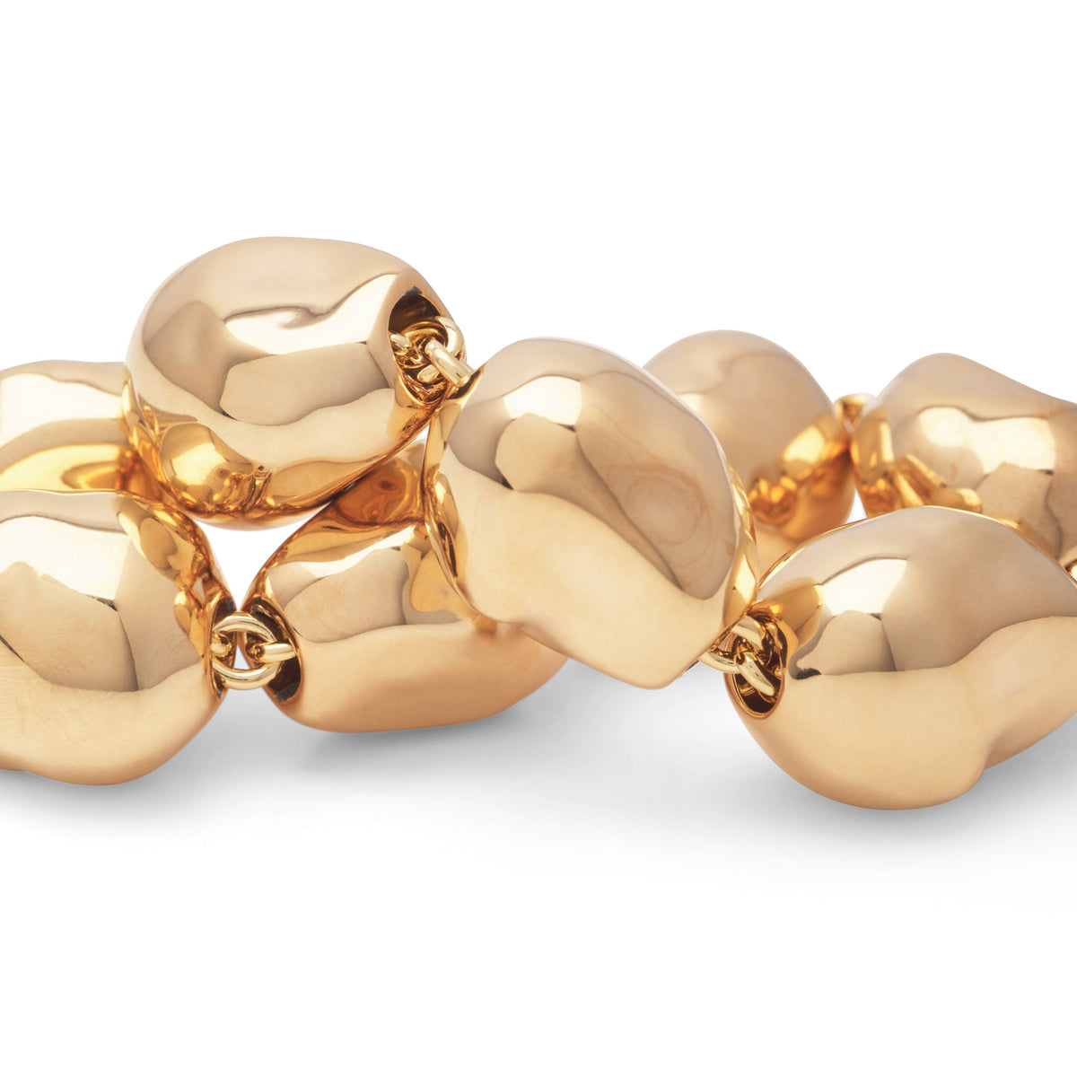 Vanessa Baroni Armband Organic Pearl, gold, vergoldet