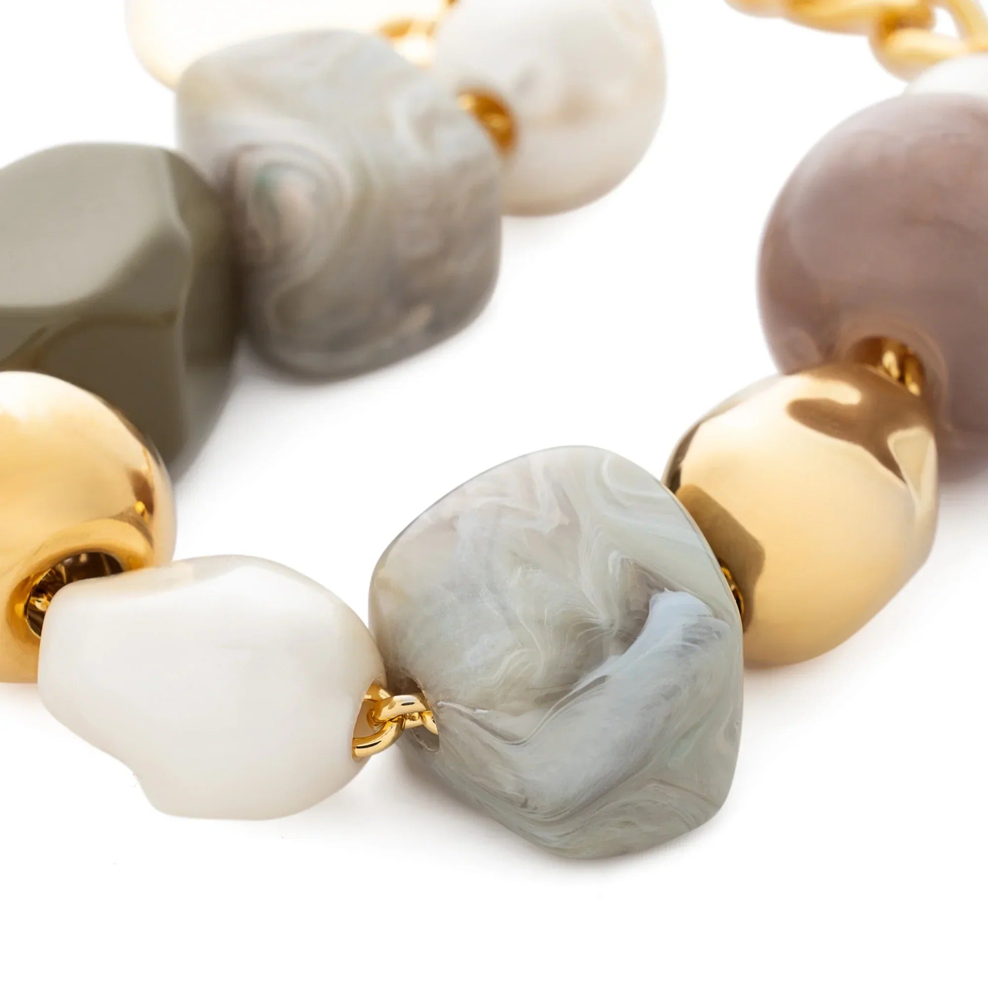 Vanessa Baroni Armband Winter Ibiza, green, vergoldet