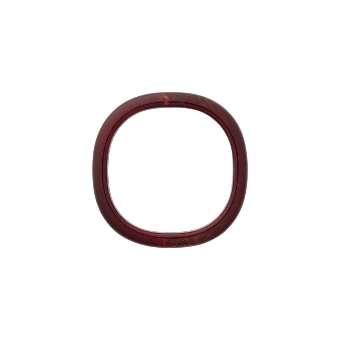Vanessa Baroni Armreif Soft Edge Bangle, bordeaux marble