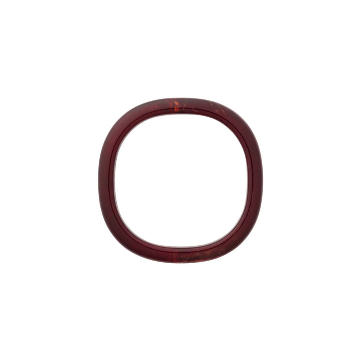 Vanessa Baroni Armreif Soft Edge Bangle, bordeaux marble