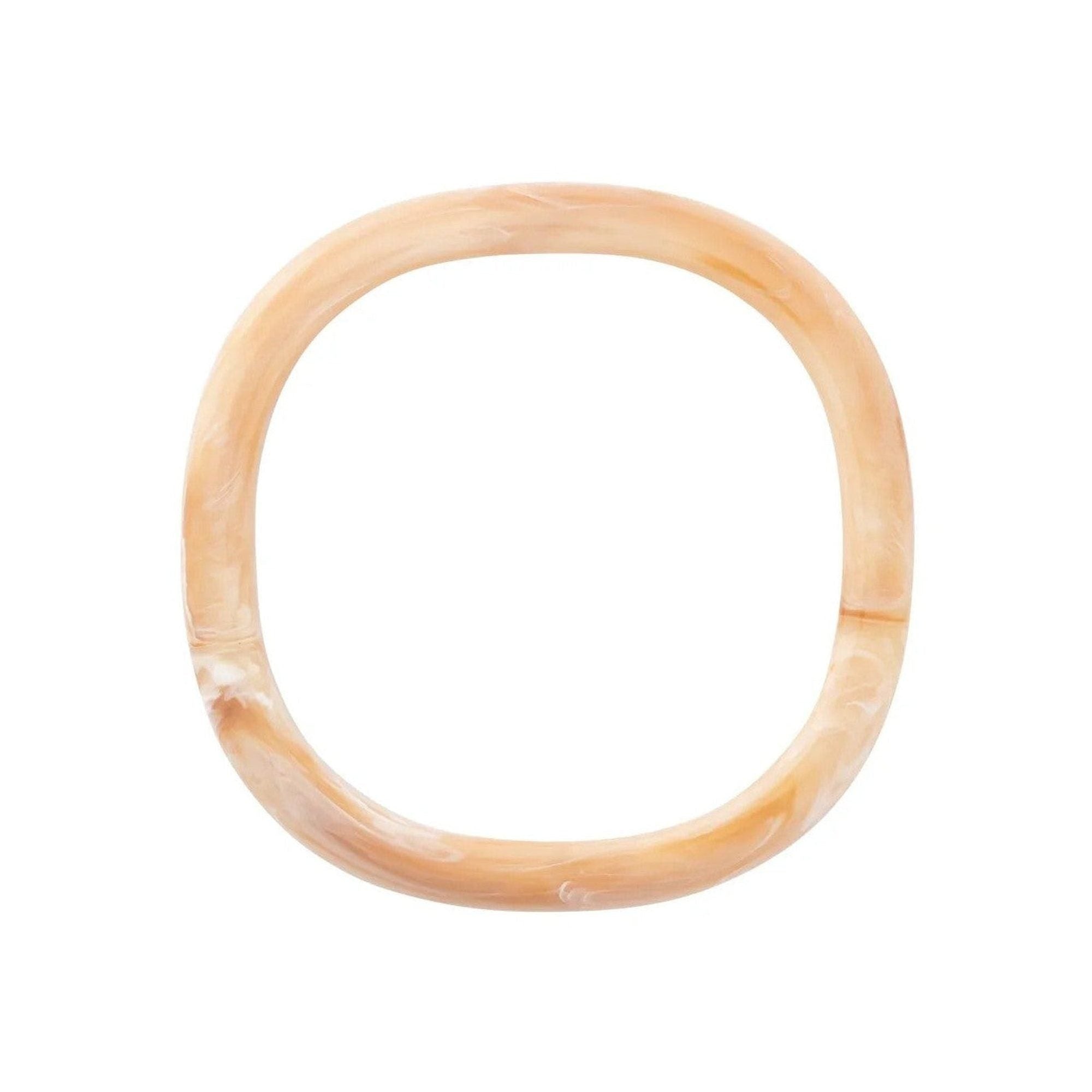Vanessa Baroni Armreif Soft Edge Bangle, creme brulee marble