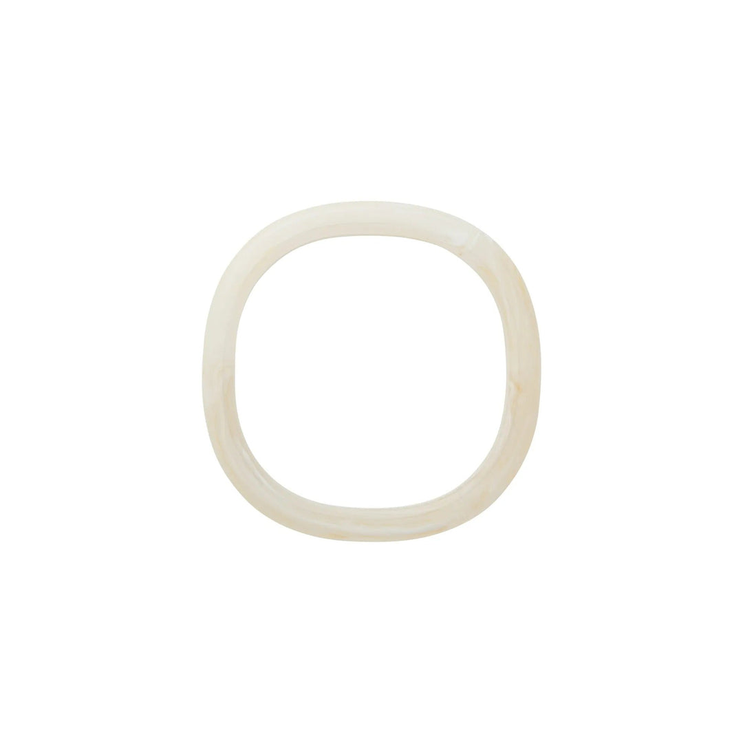 Vanessa Baroni Armreif Soft Edge Bangle, pearl marble