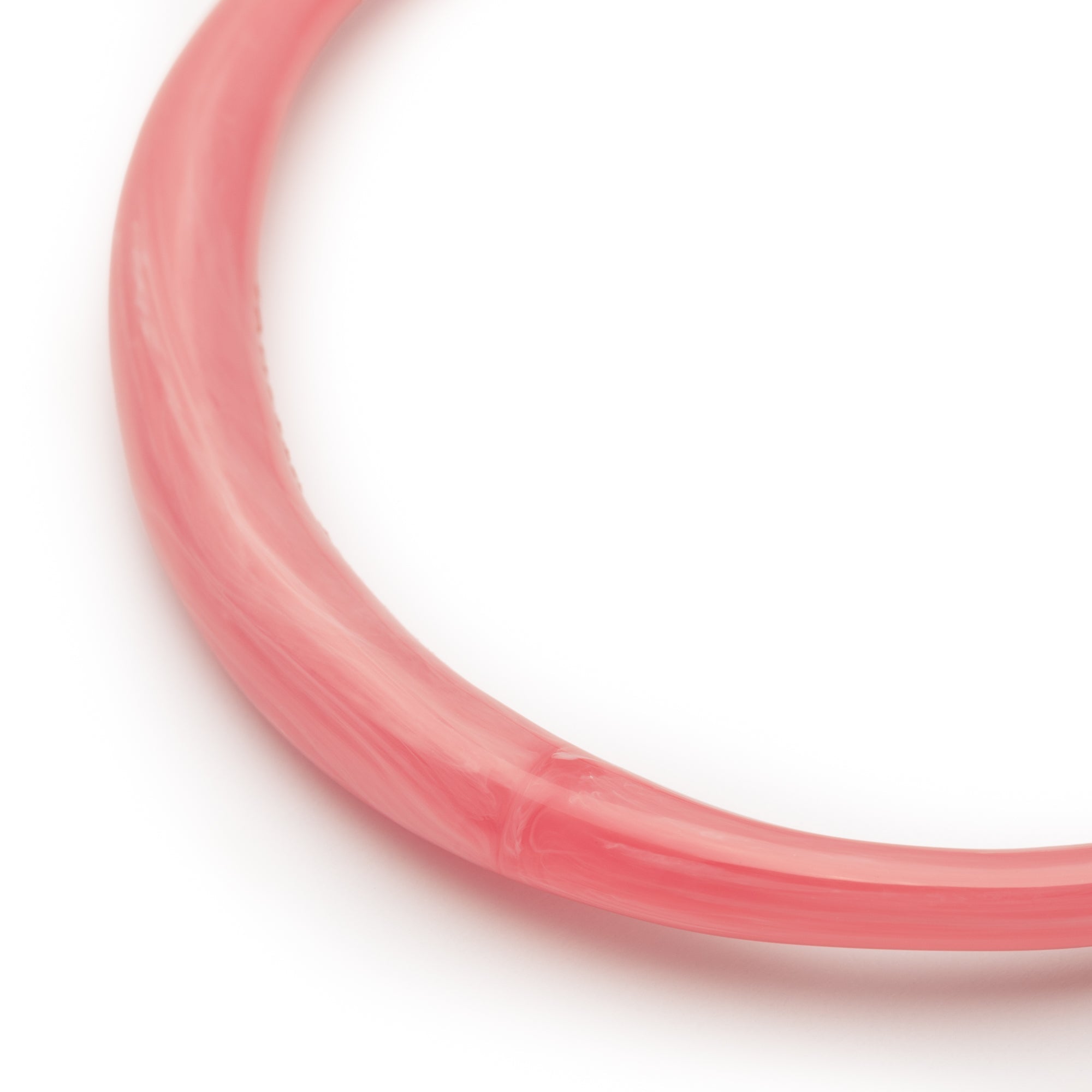 Vanessa Baroni Armreif Thin Loop, watermelon marble