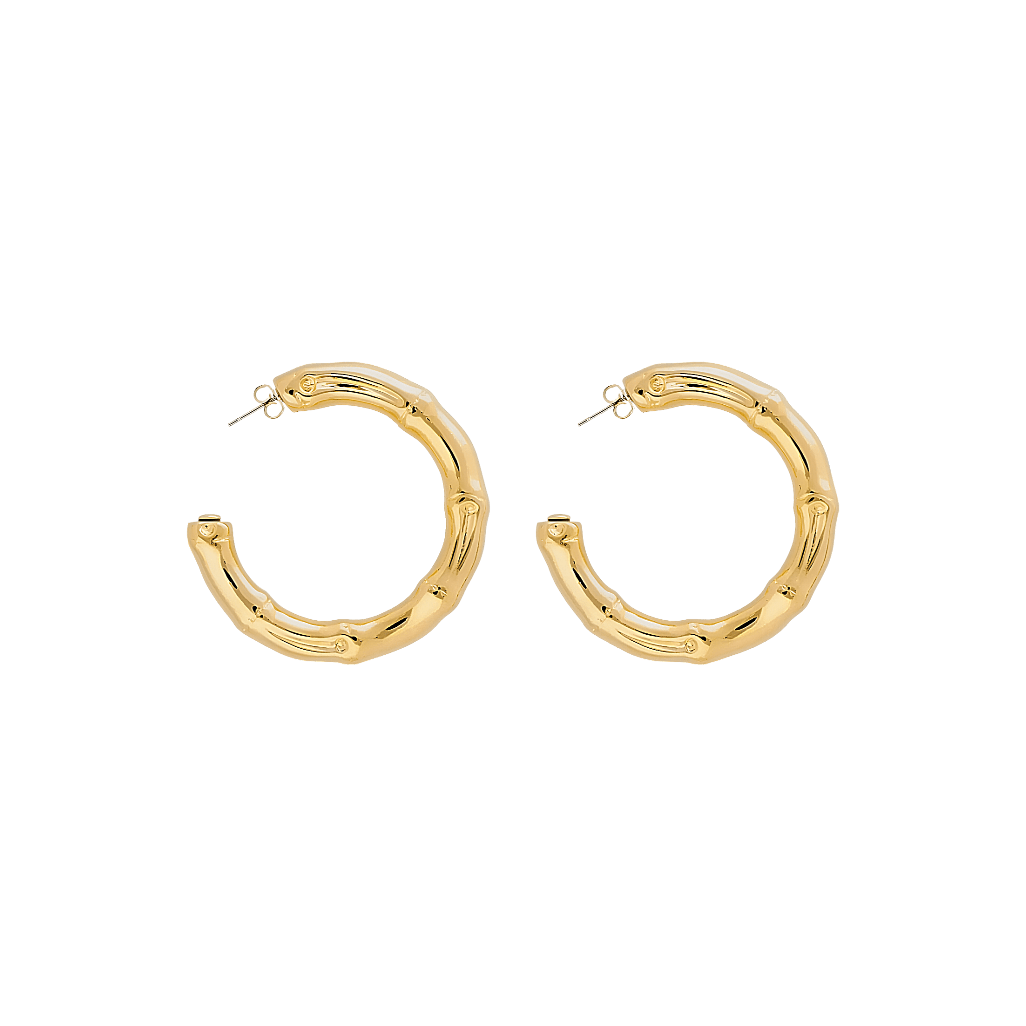 Vanessa Baroni Creolen Bamboo Big, gold, vergoldet