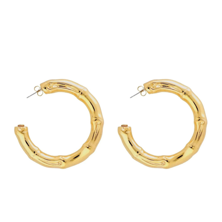 Vanessa Baroni Creolen Bamboo Big, gold, vergoldet