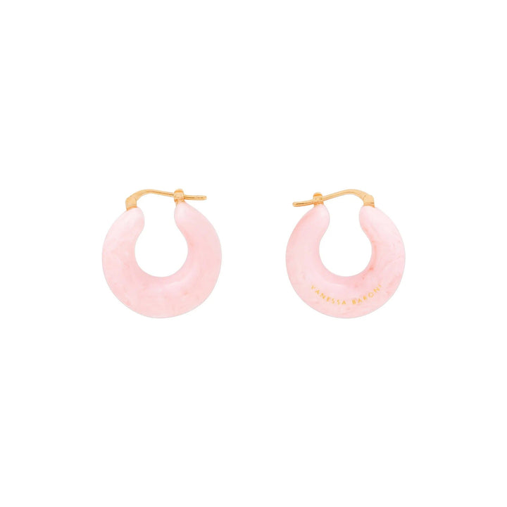 Vanessa Baroni Creolen Circlet, bubble gum twist, vergoldet