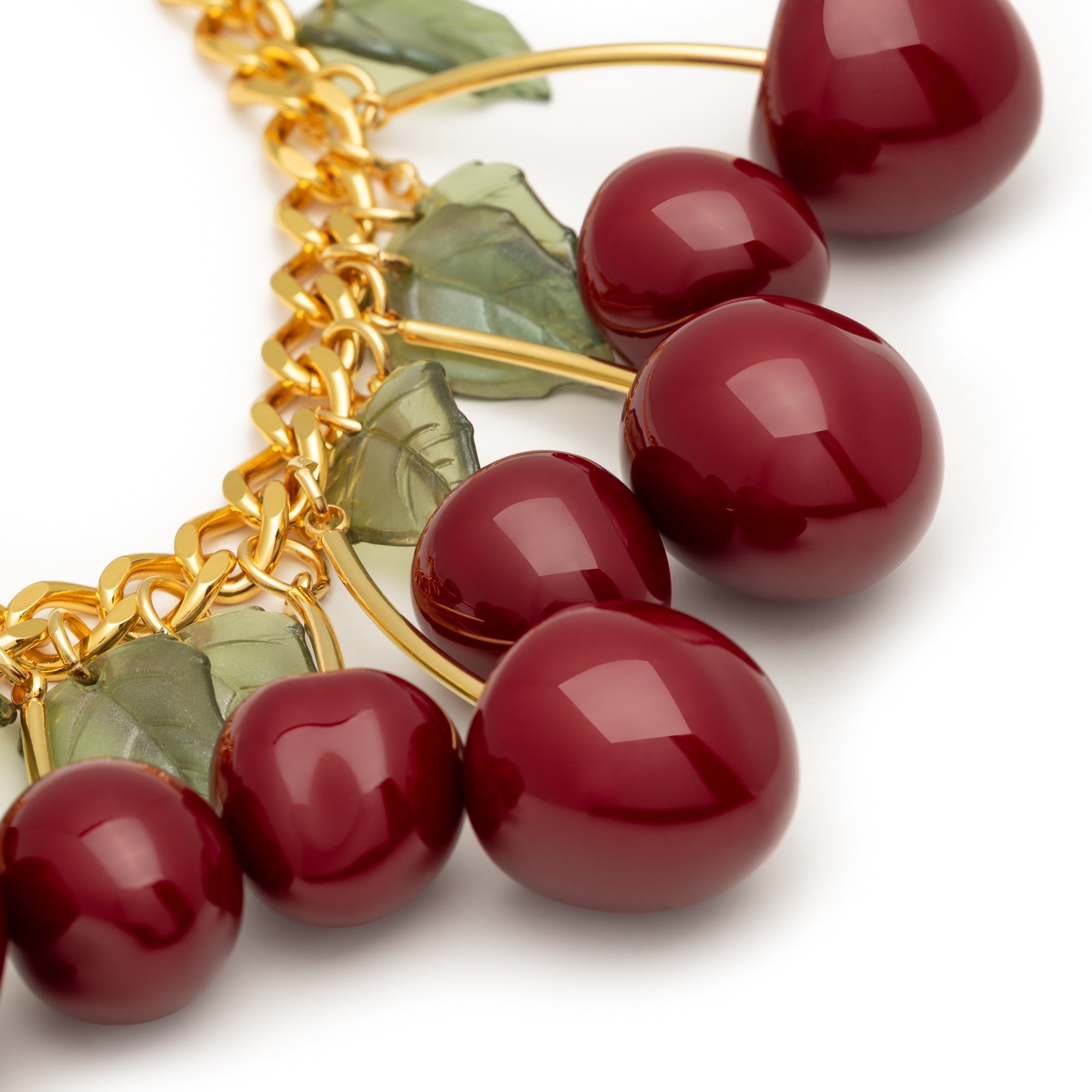 Vanessa Baroni Kette Cherry, vergoldet