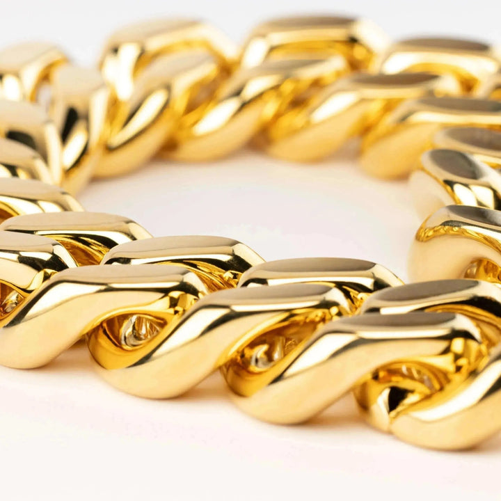 Vanessa Baroni Kette Flat Chain, gold, vergoldet