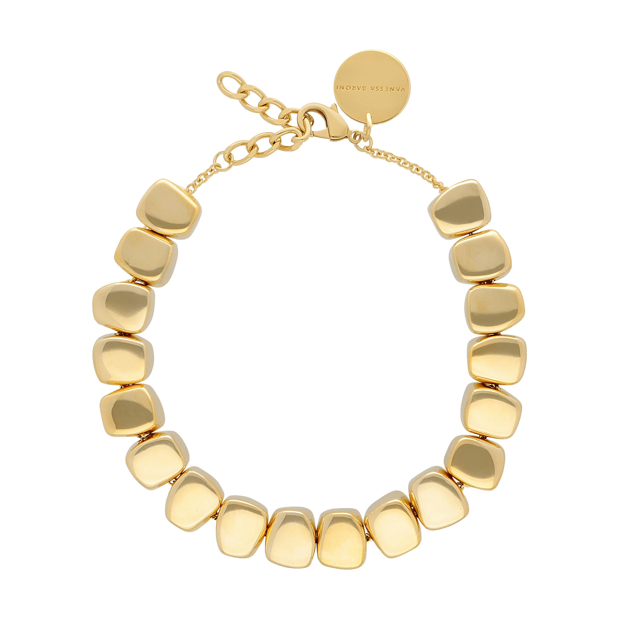 Vanessa Baroni Kette Small Organic Shaped, gold, vergoldet