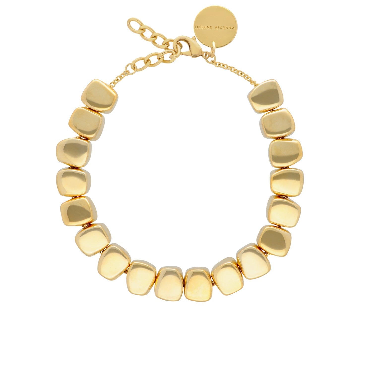 Vanessa Baroni Kette Small Organic Shaped, gold, vergoldet