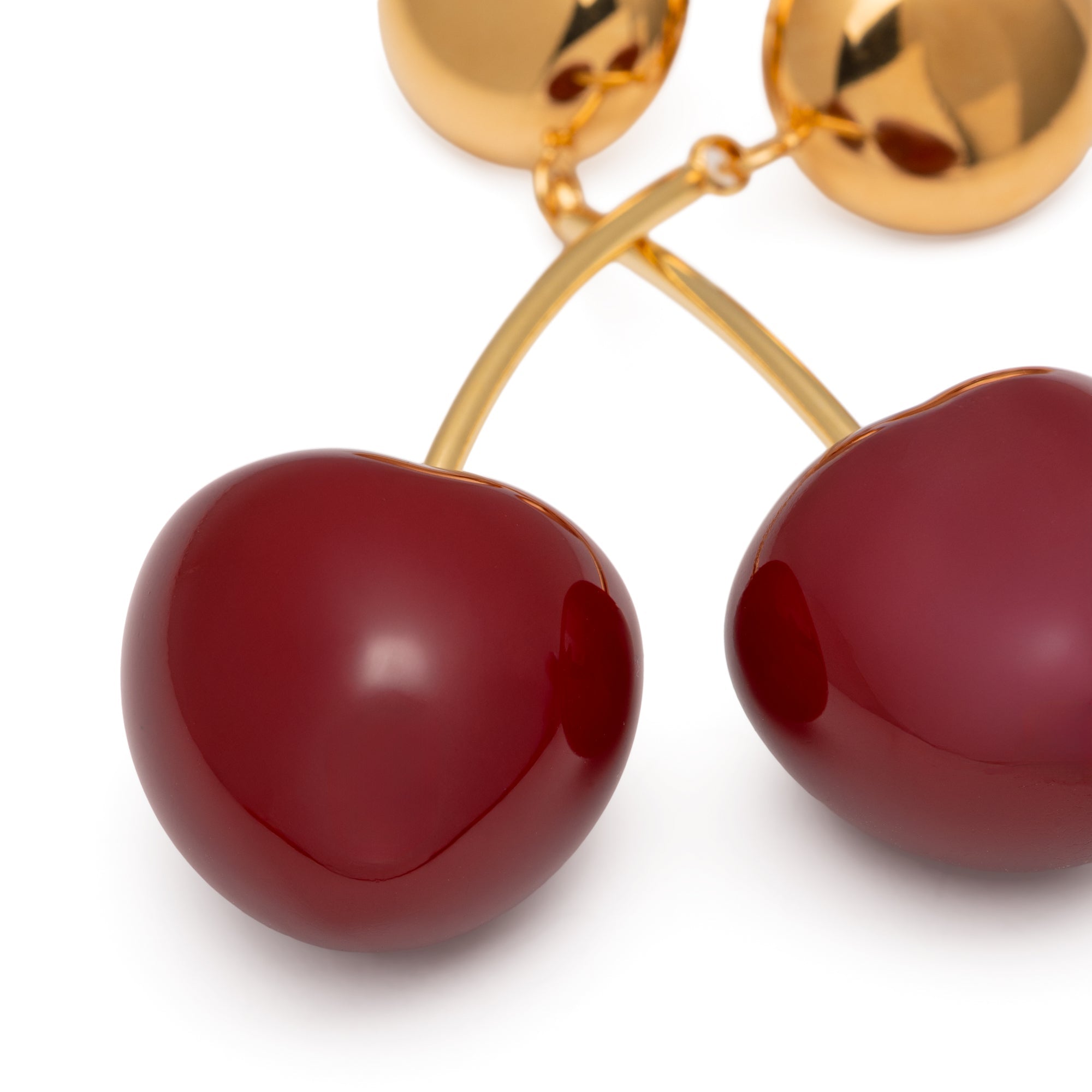 Vanessa Baroni Ohrringe Cherry, vergoldet