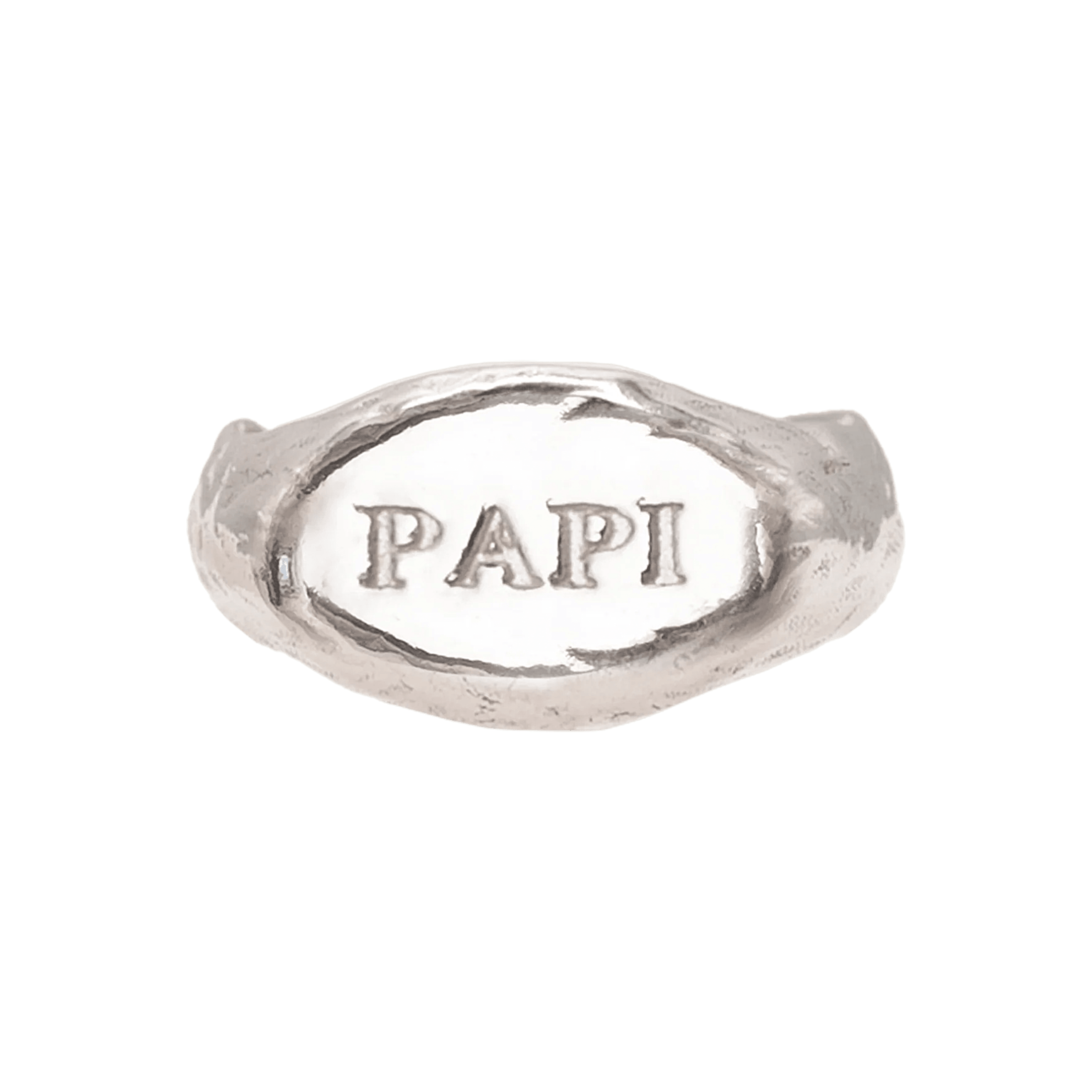 Alhaja Ring Papi Signet, Silber