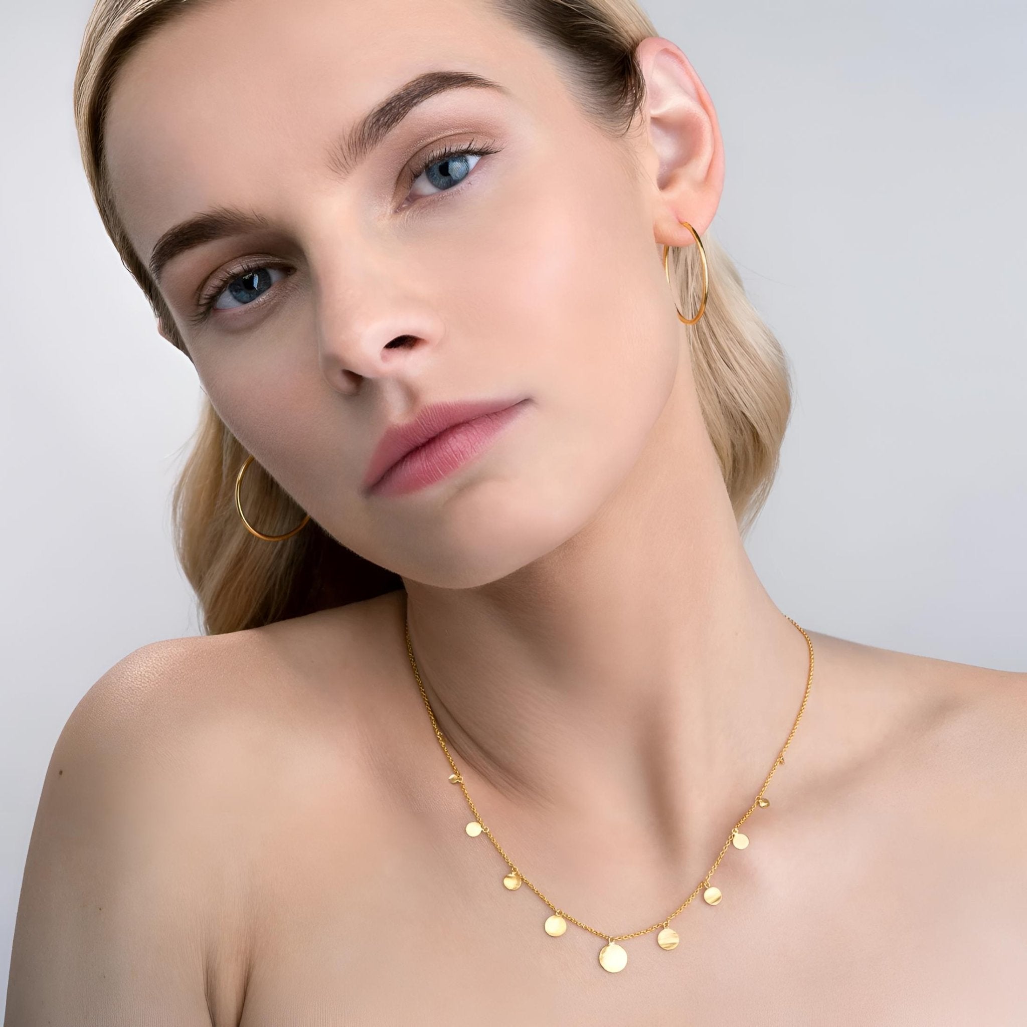 yours.Jewelry Creolen Golden Sip, small, vergoldet