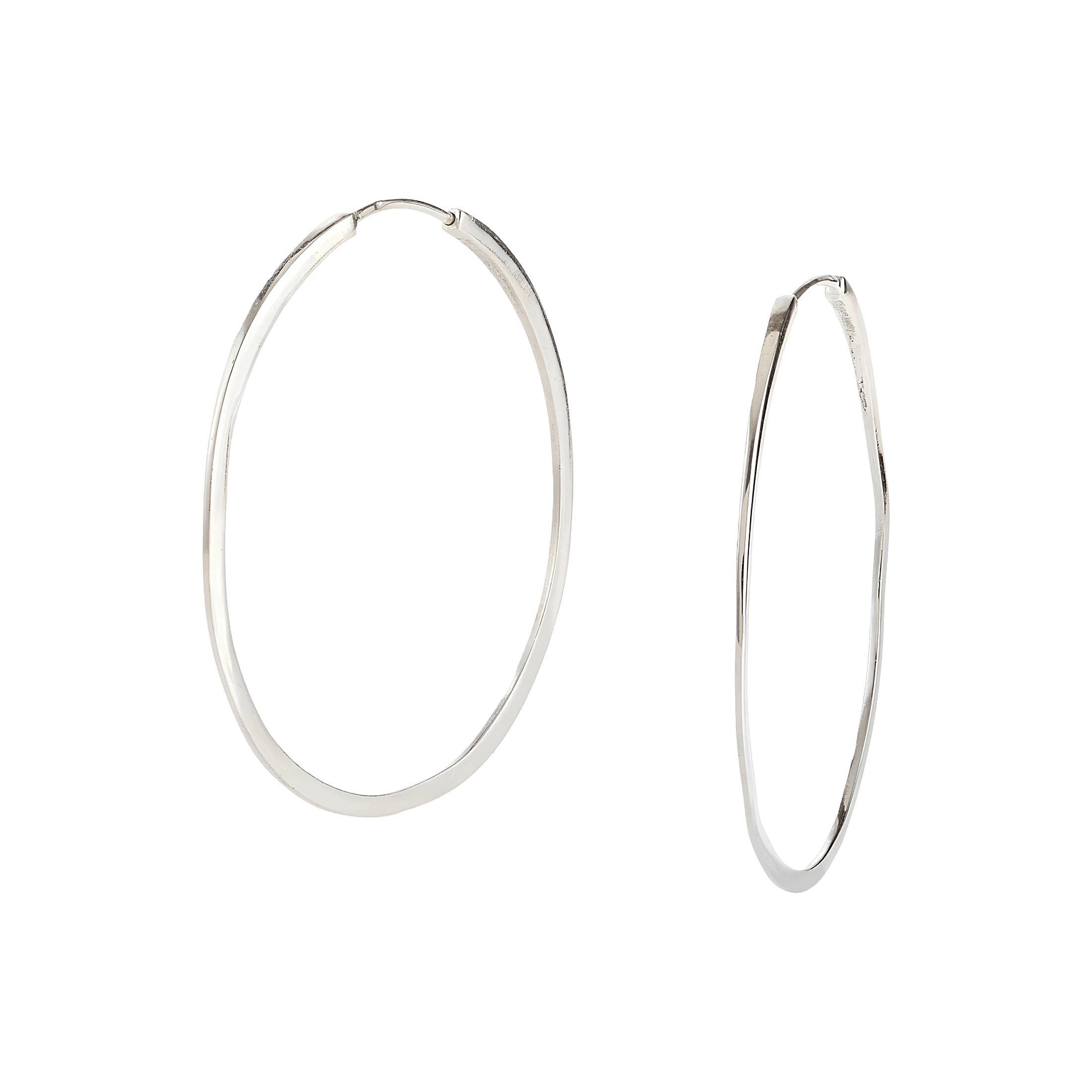 yours.Jewelry Creolen Shinning moon, silver sea, Silber