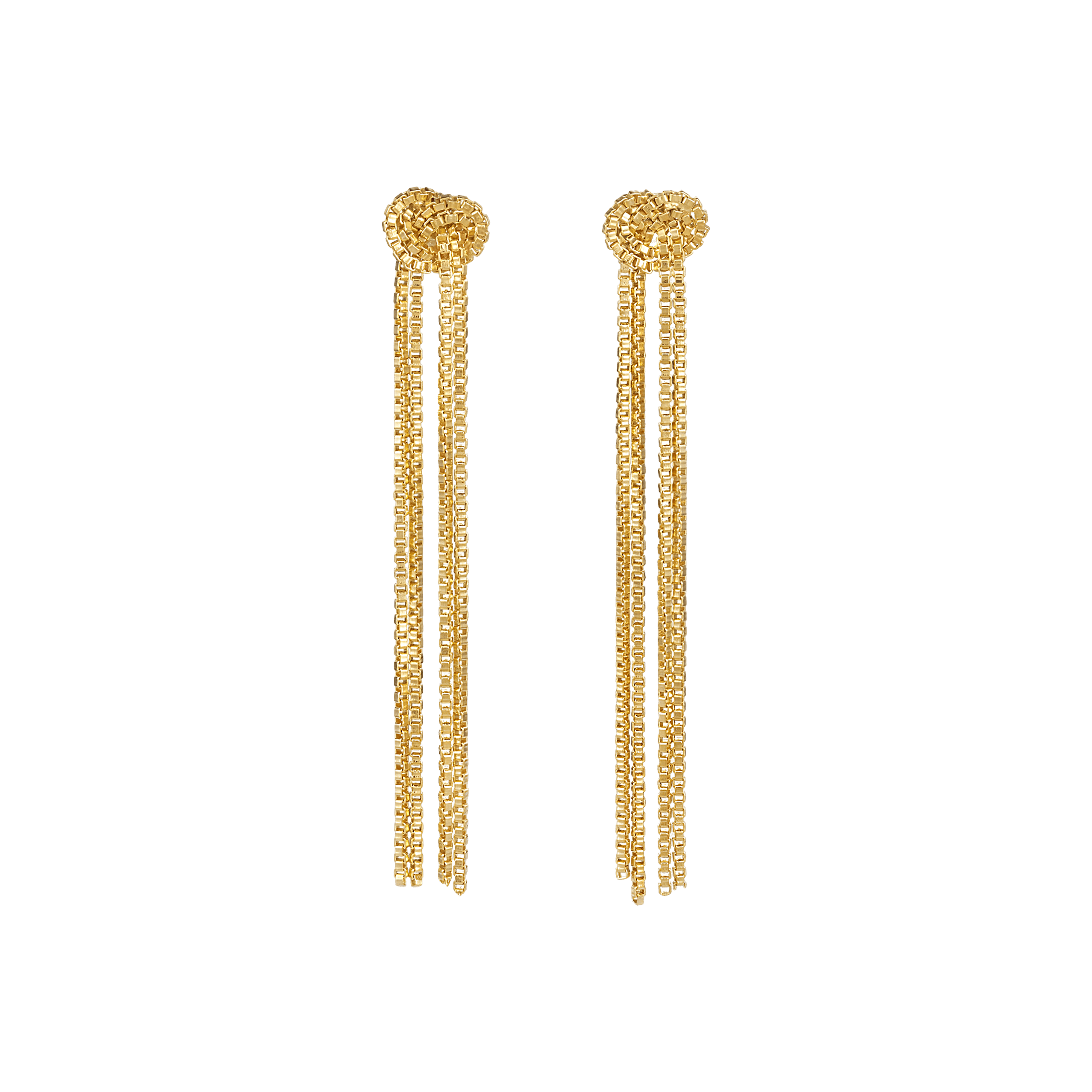 yours.Jewelry Ohrhänger Lucky Knot, gold rush, vergoldet
