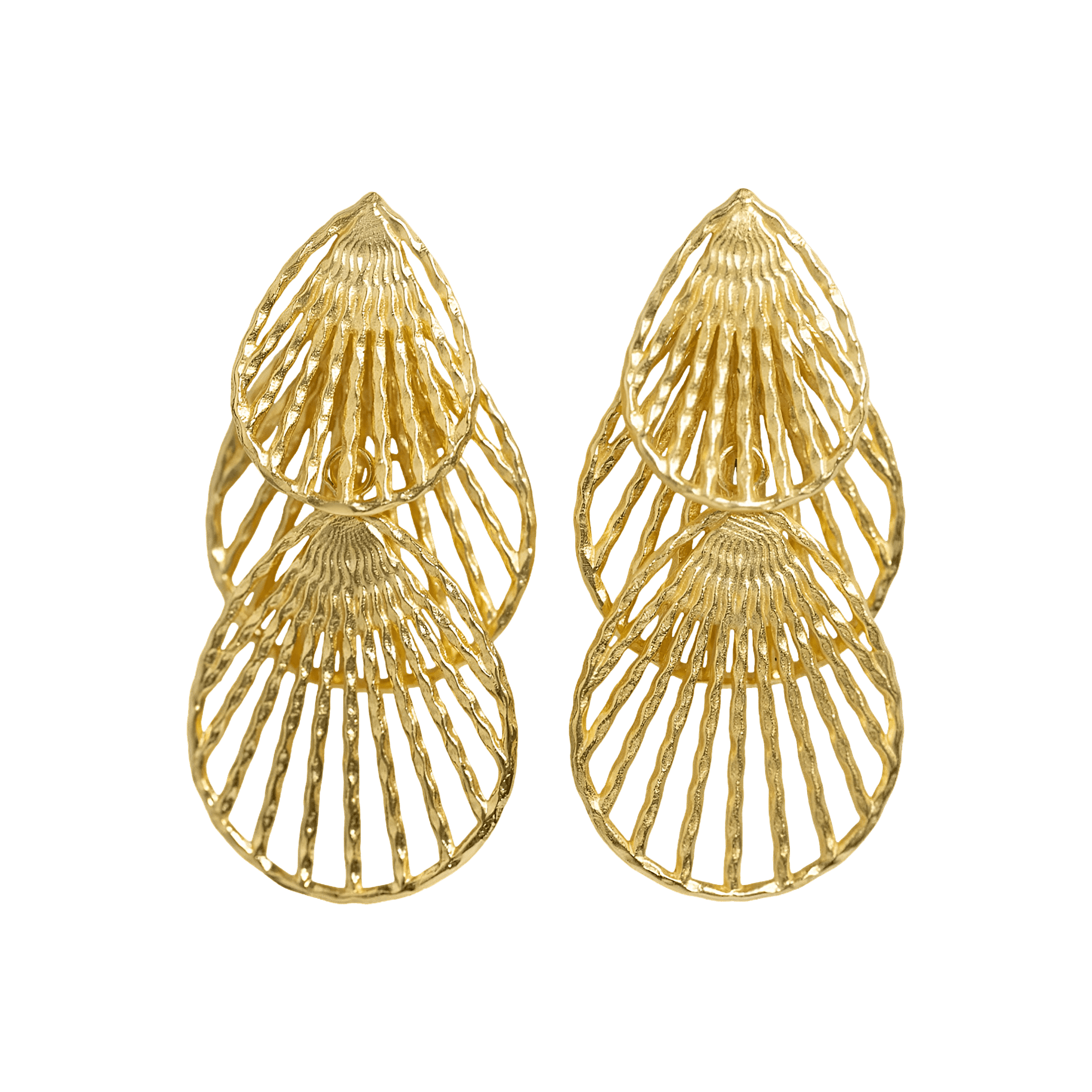 yours.Jewelry Ohrringe Fanflow, gold rush, vergoldet