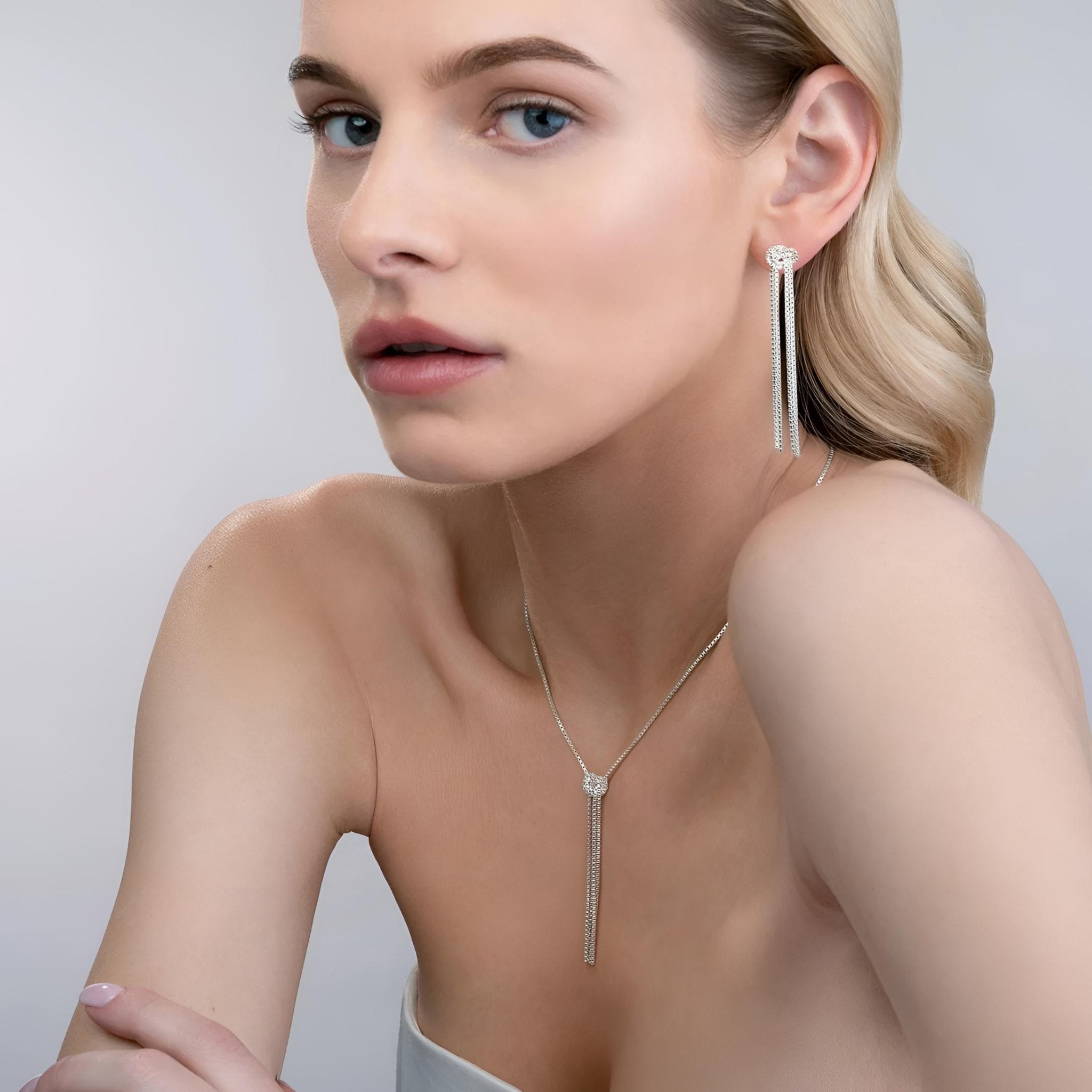 yours.Jewelry Ohrringe Lucky Knot, silver sea, Silber