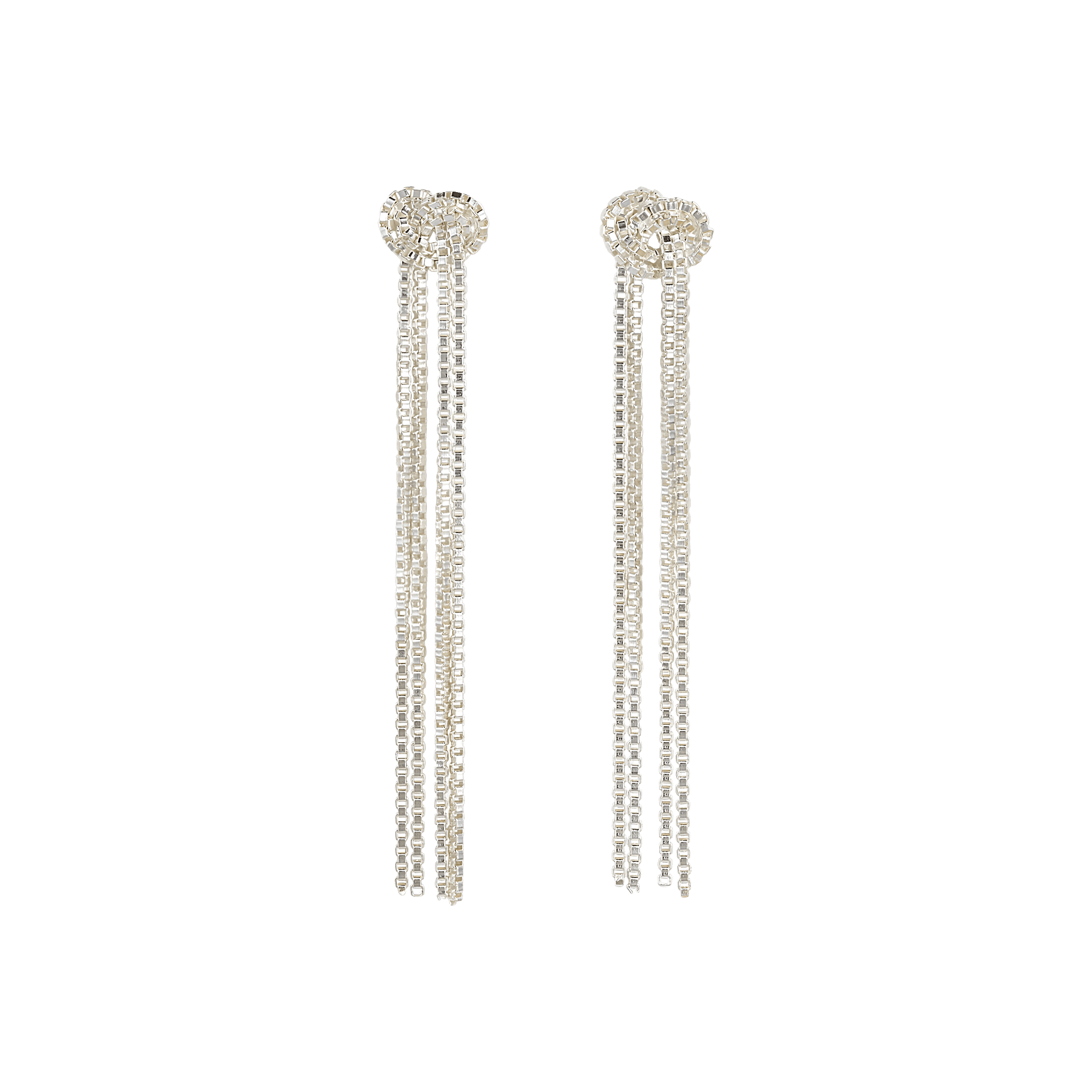 yours.Jewelry Ohrringe Lucky Knot, silver sea, Silber