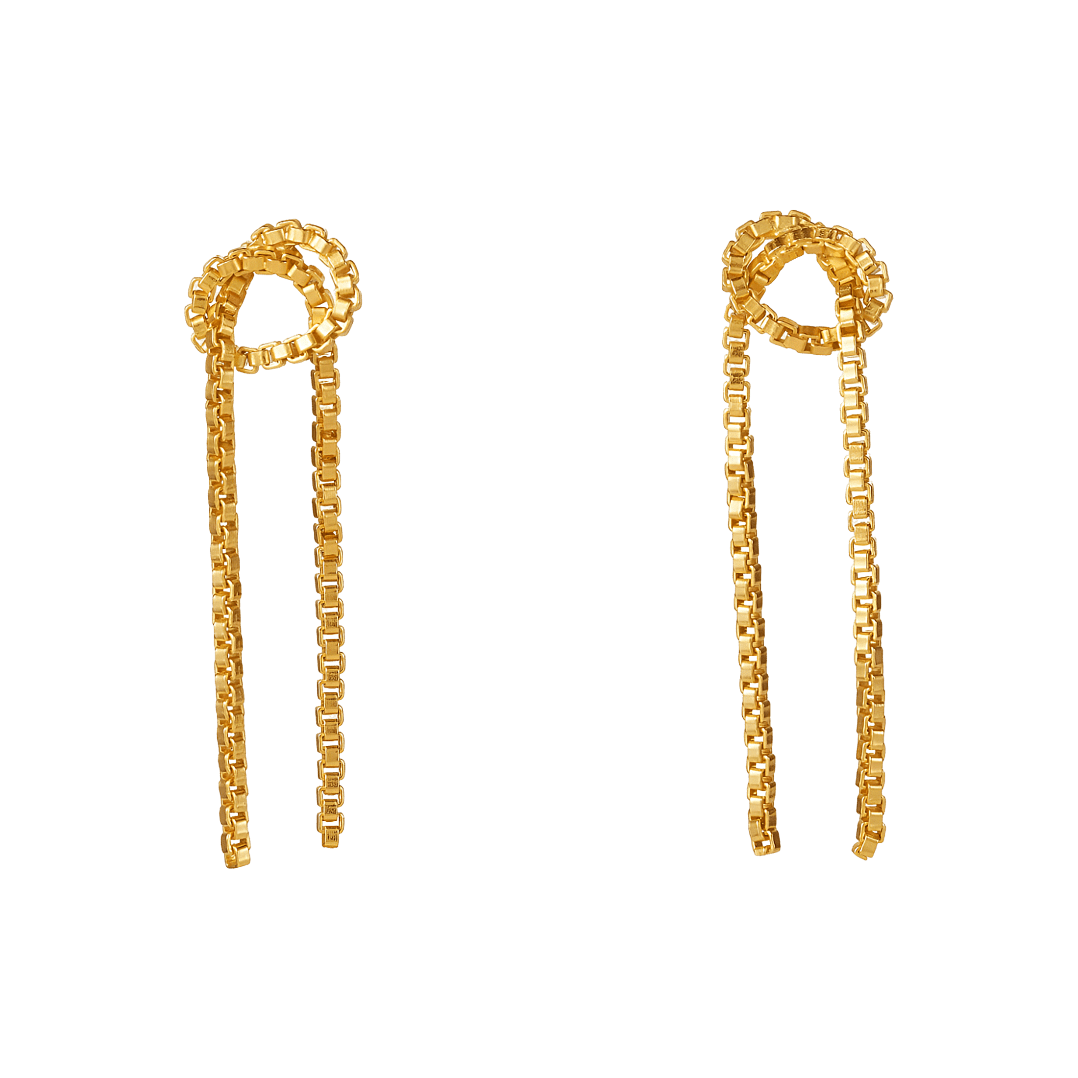 yours.Jewelry Ohrringe Lucky Knot small, gold rush, vergoldet