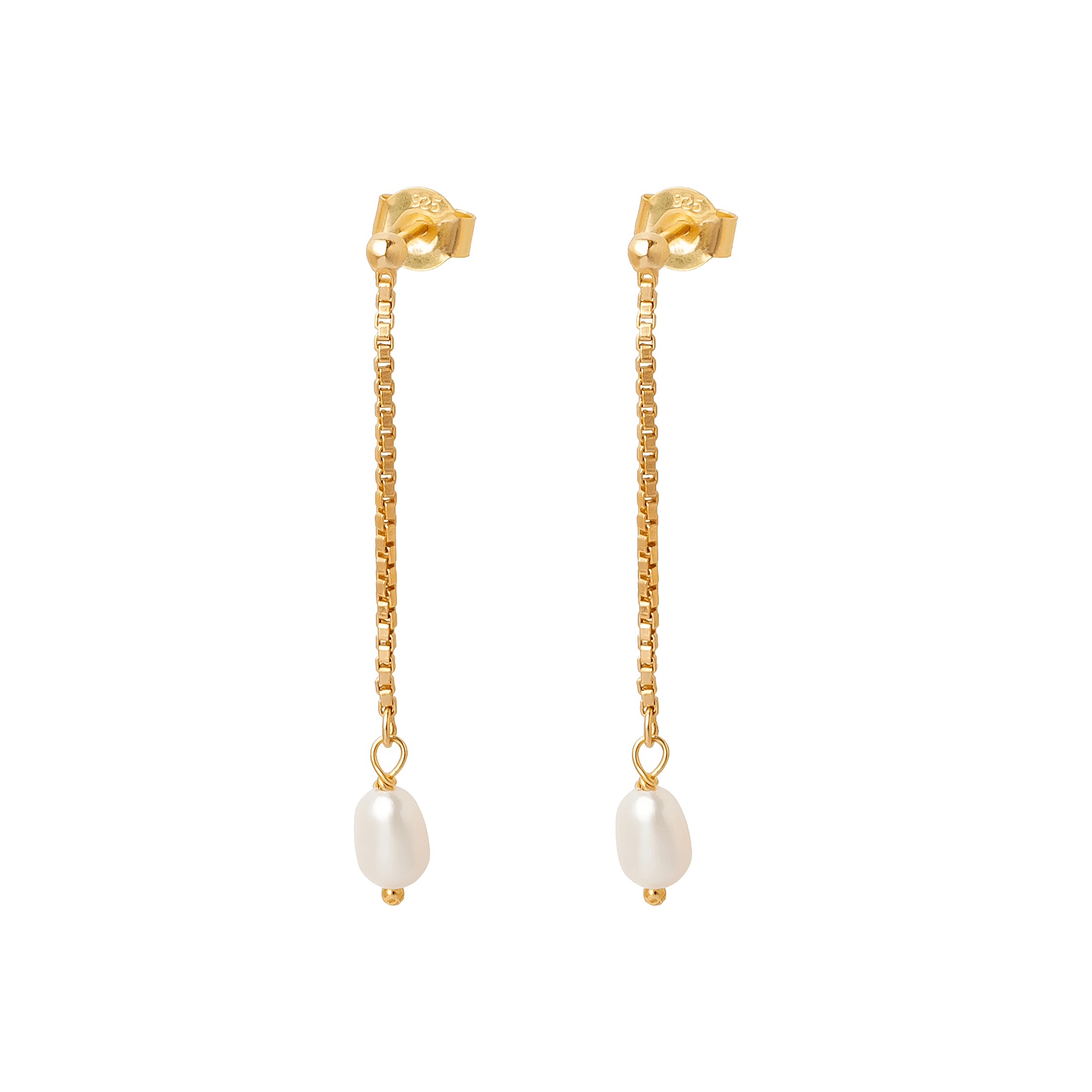yours.Jewelry Ohrringe Pearl Drop, icy ivory, vergoldet