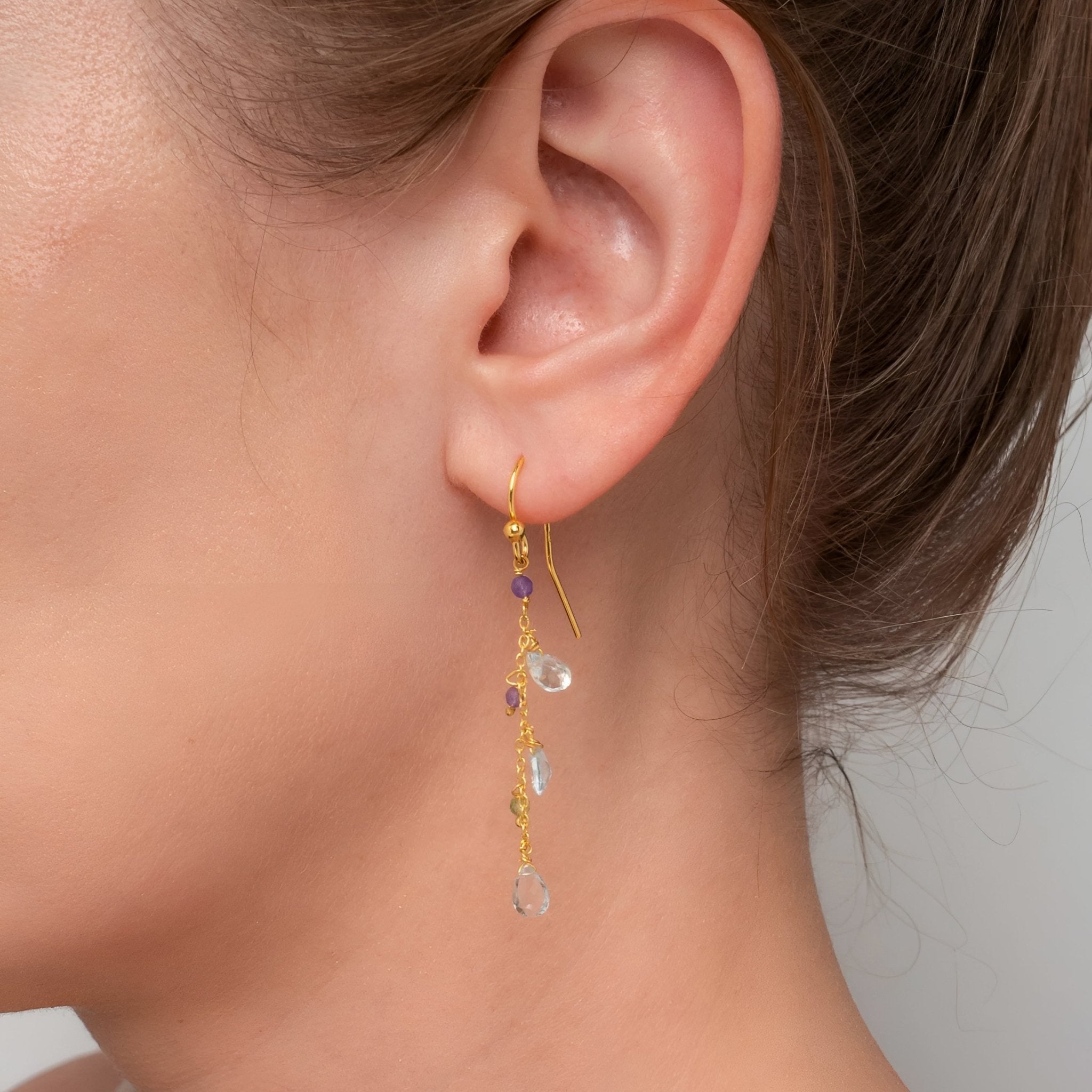 yours.Jewelry Ohrringe Velvet Garden, light multi, vergoldet