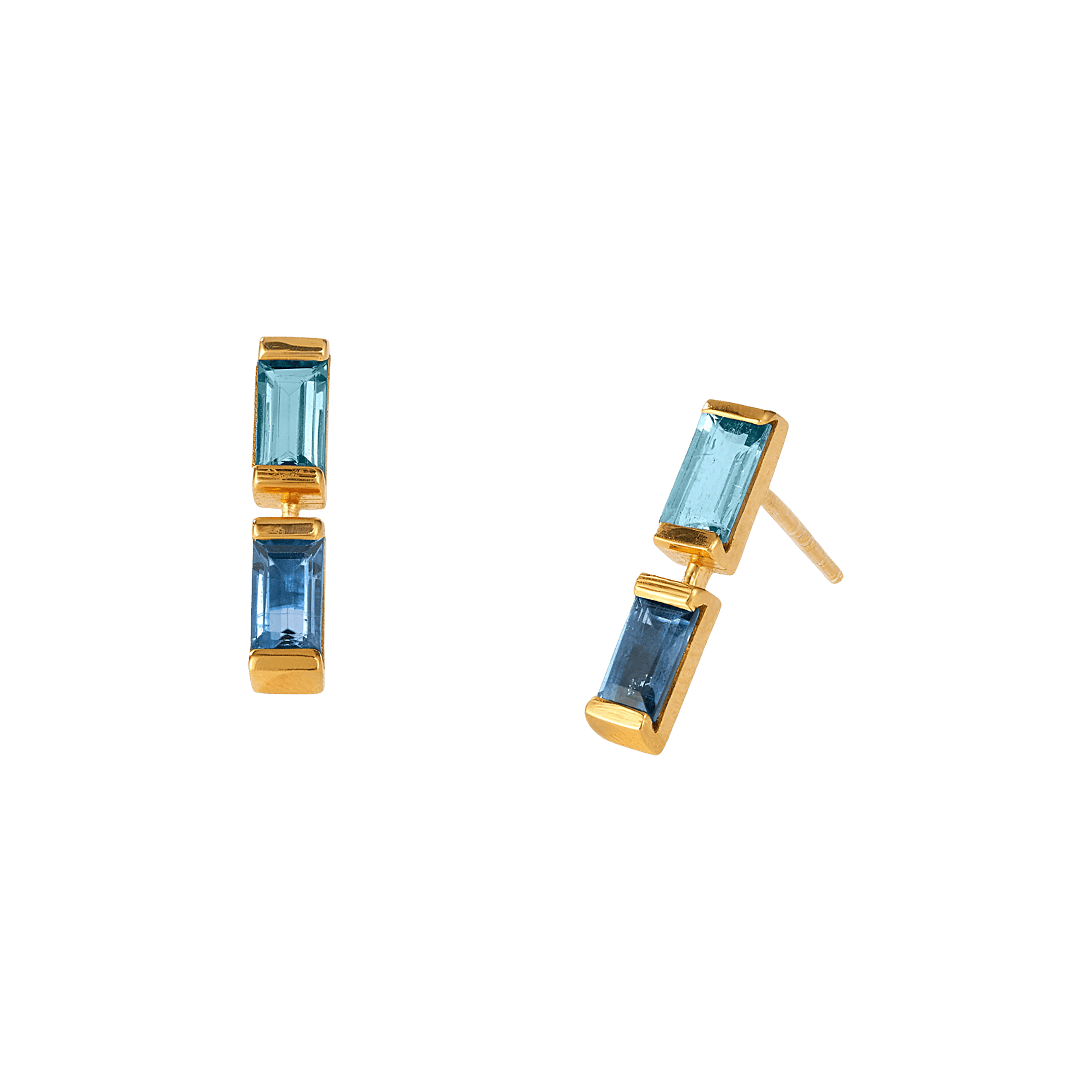 yours.Jewelry Ohrstecker Behind Bars, morning glory, vergoldet