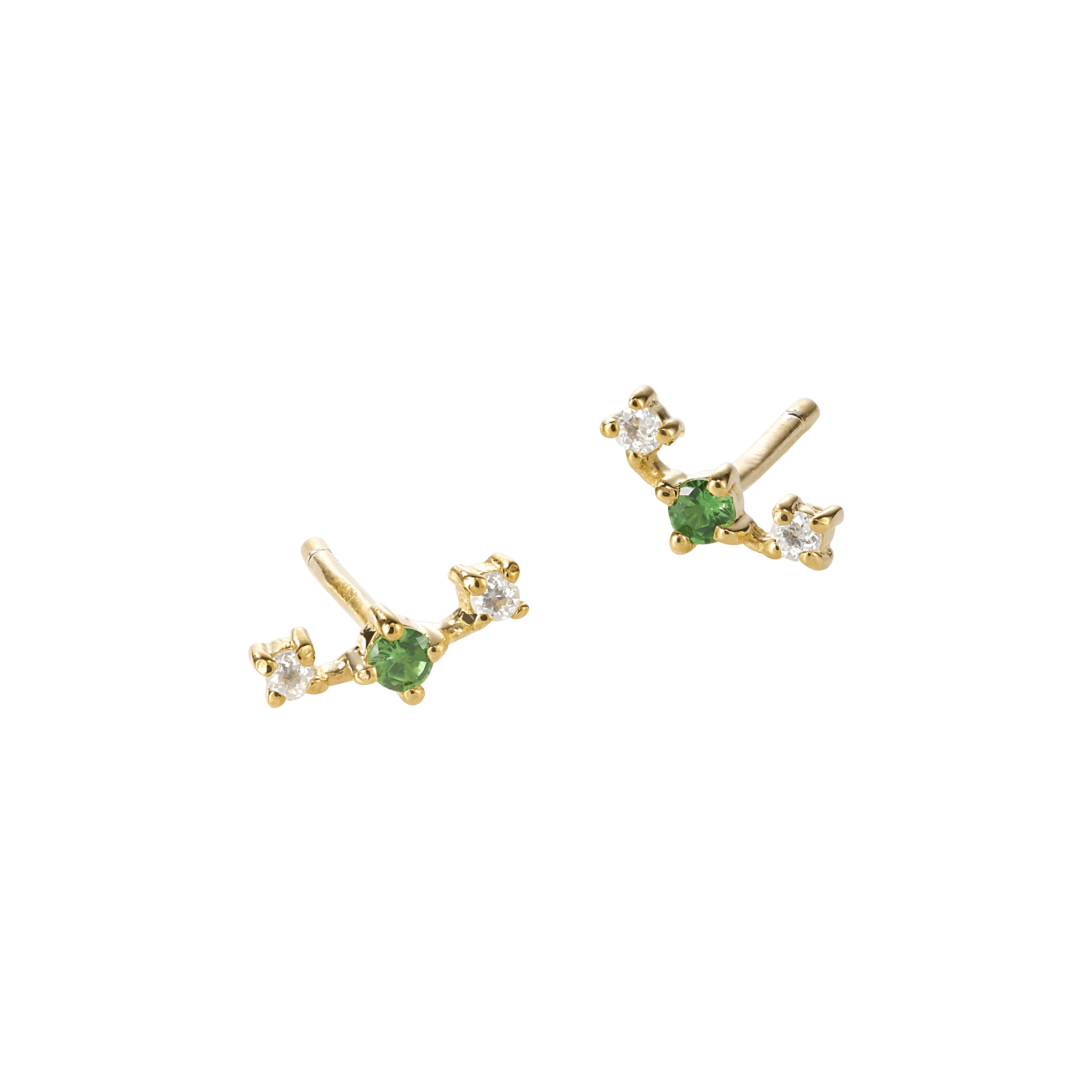 yours.Jewelry Ohrstecker Broken Vintage, gooseberry sorbet, vergoldet