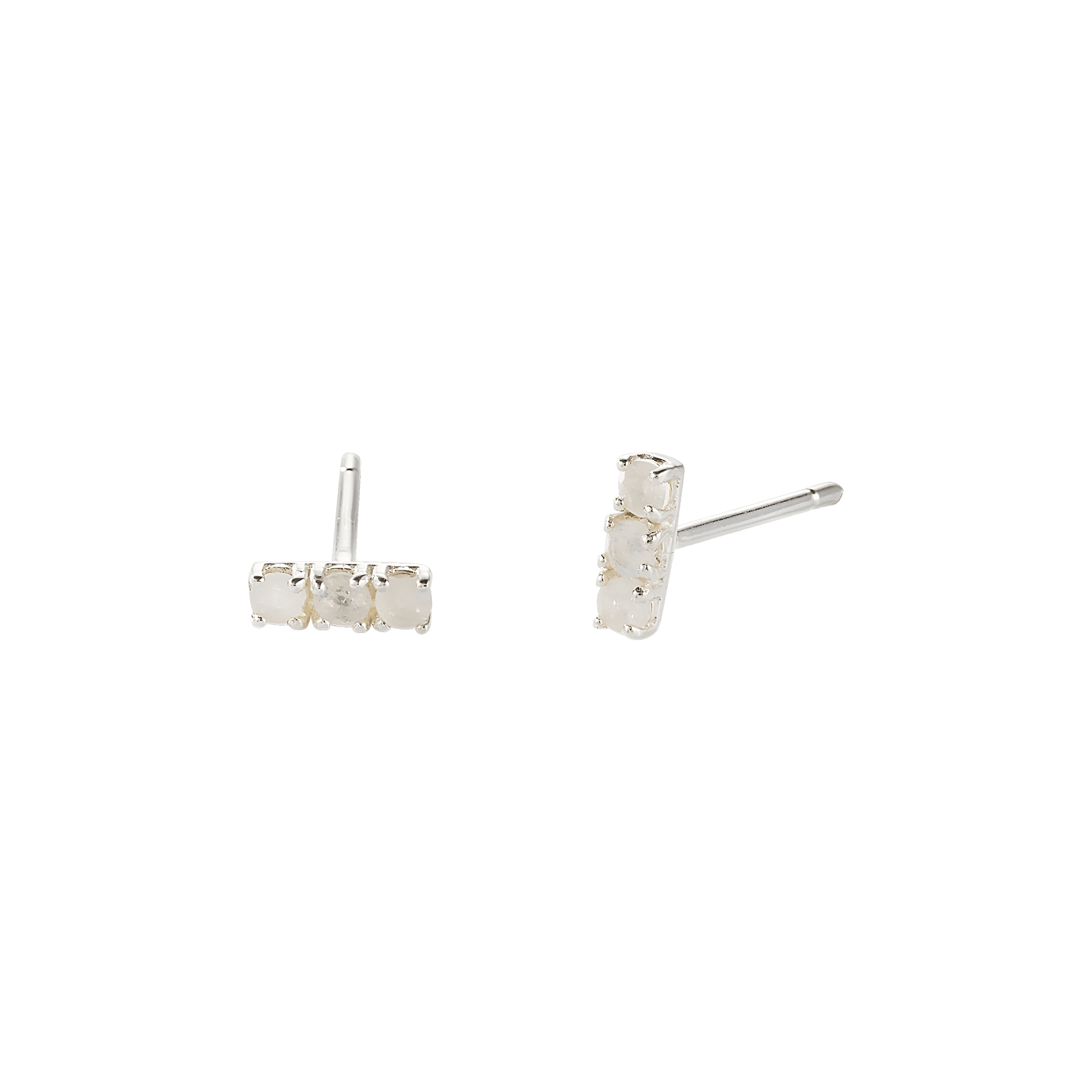 yours.Jewelry Ohrstecker Sweet Lullaby, playful white, Silber