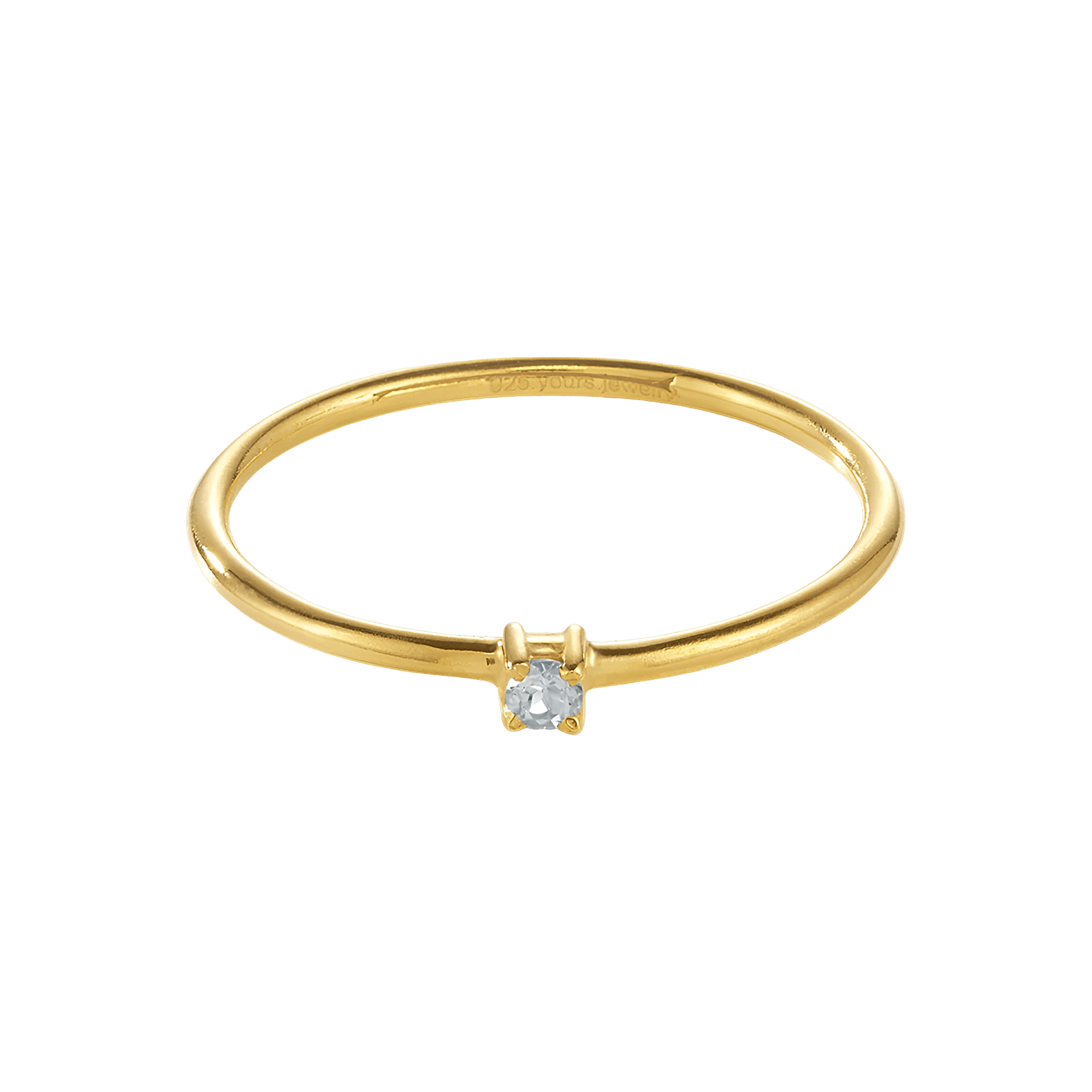 yours.Jewelry Ring Birdie, blissfull blue, vergoldet