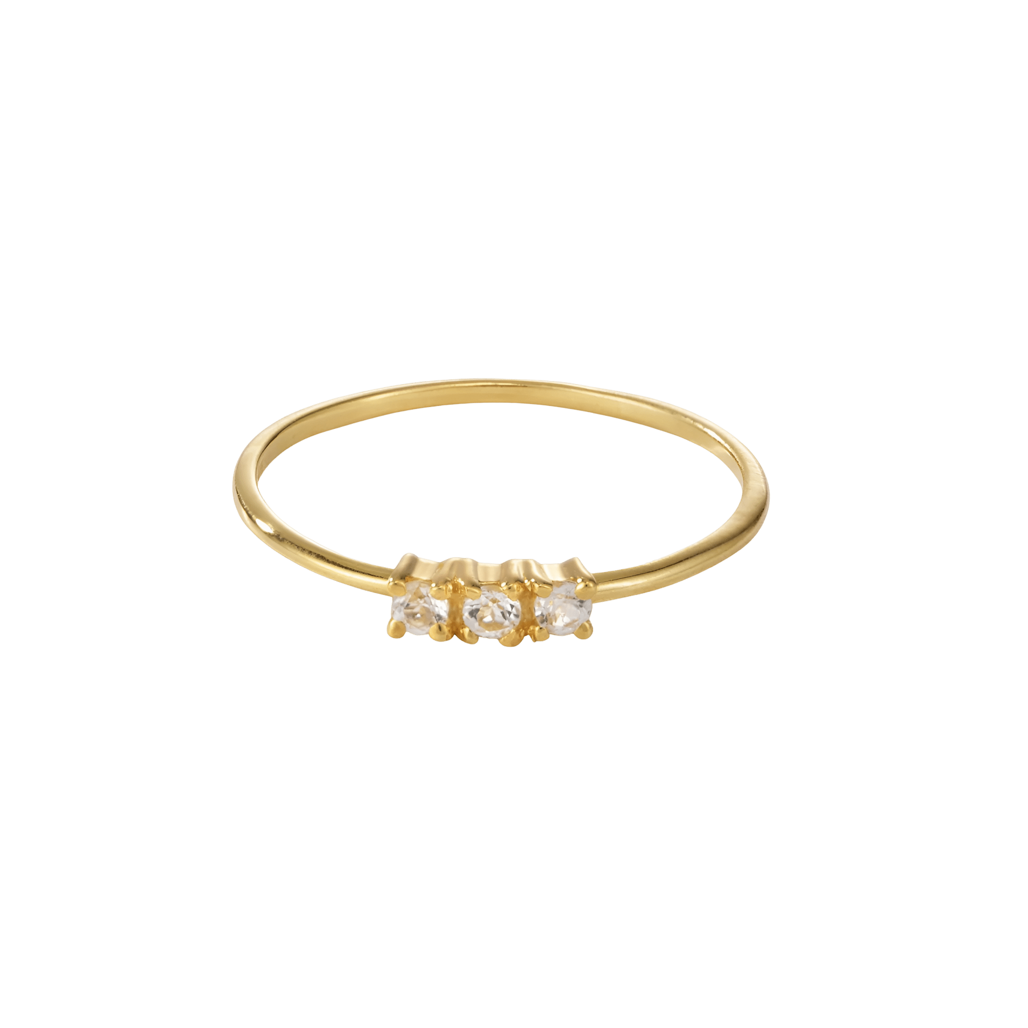 yours.Jewelry Ring Sweet Lullaby, clear as day, vergoldet