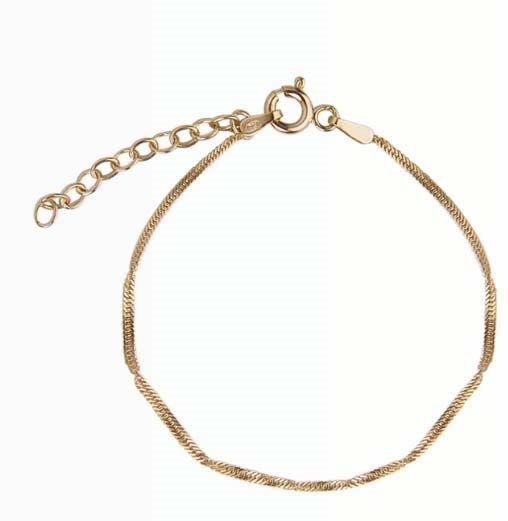 Jeberg Jewellery Armband Lila, vergoldet