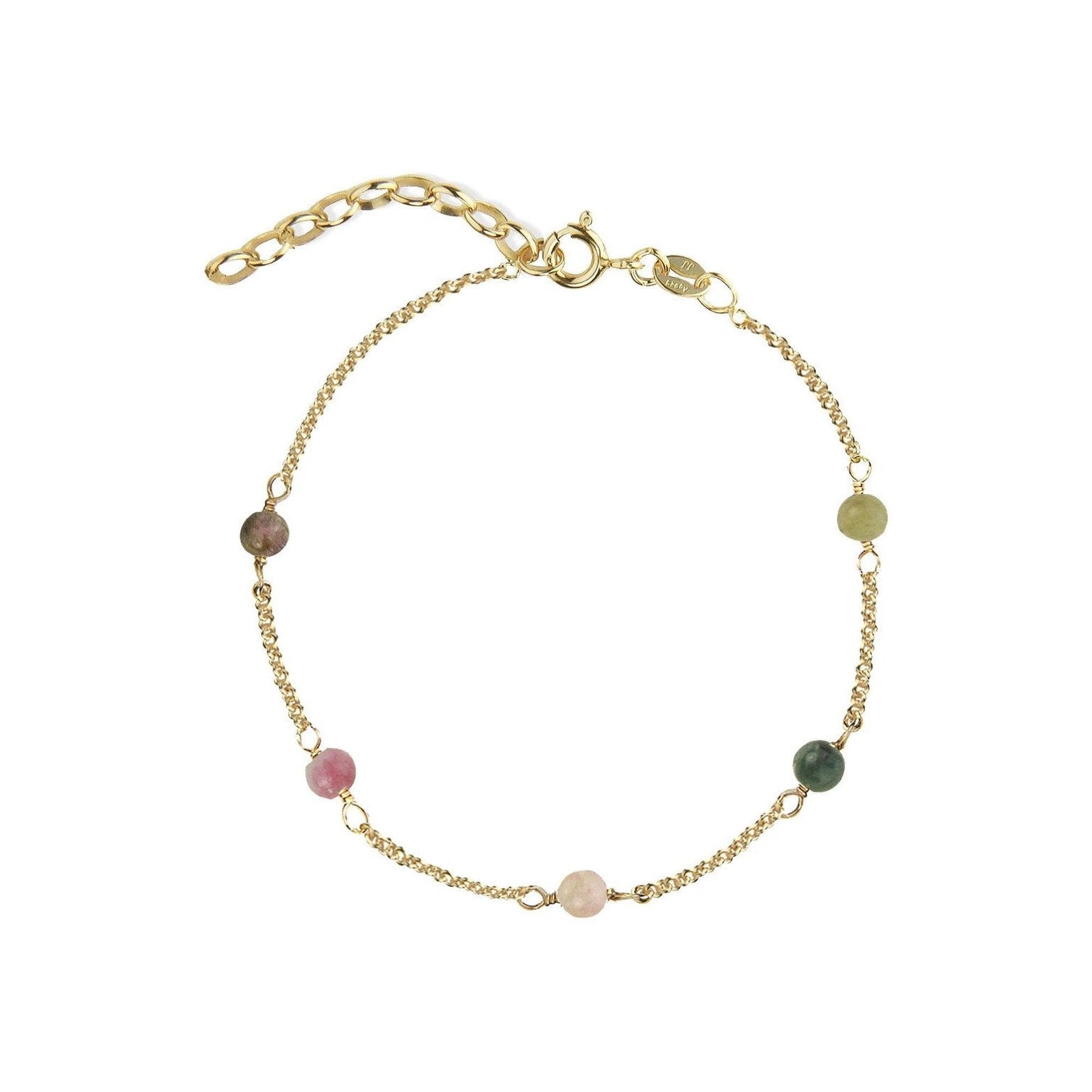 Jeberg Jewellery Armband Love Eye - Candy Mix, vergoldet