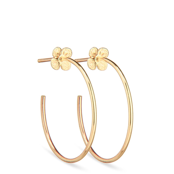 Jeberg Jewellery Creolen Hortensia, vergoldet