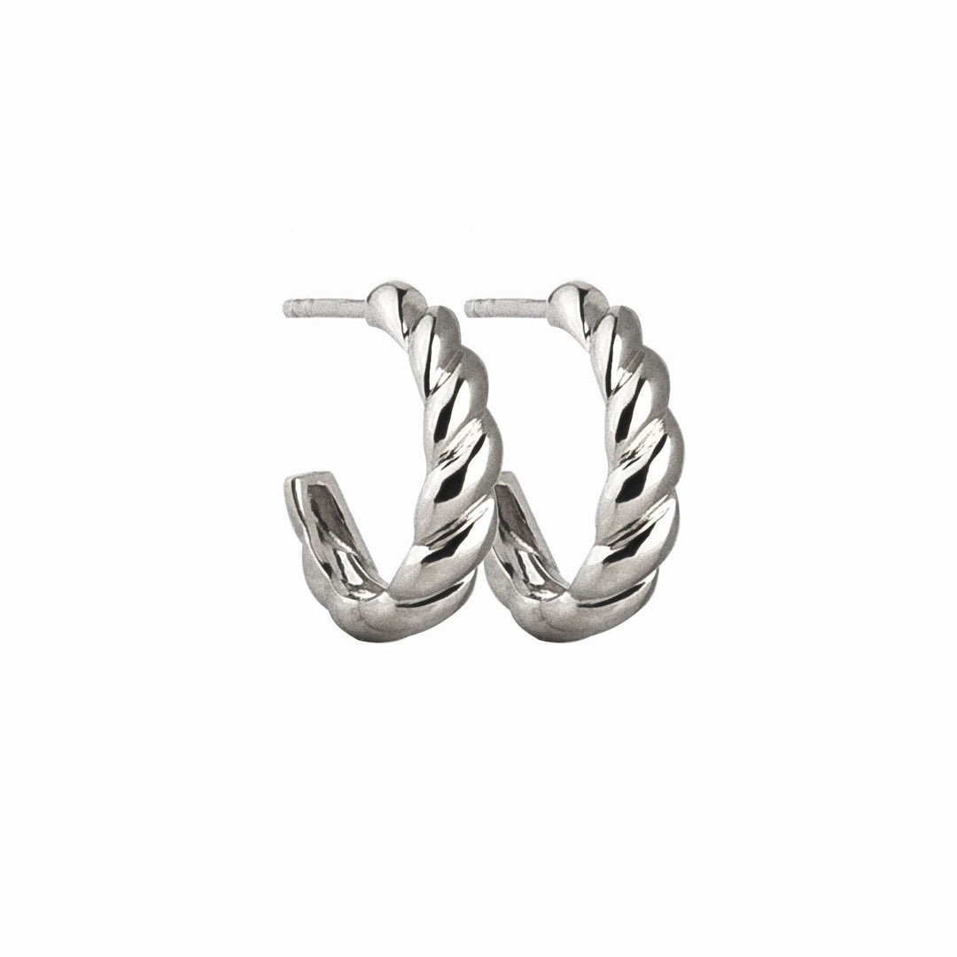 Jeberg Jewellery Creolen Twisted, Silber