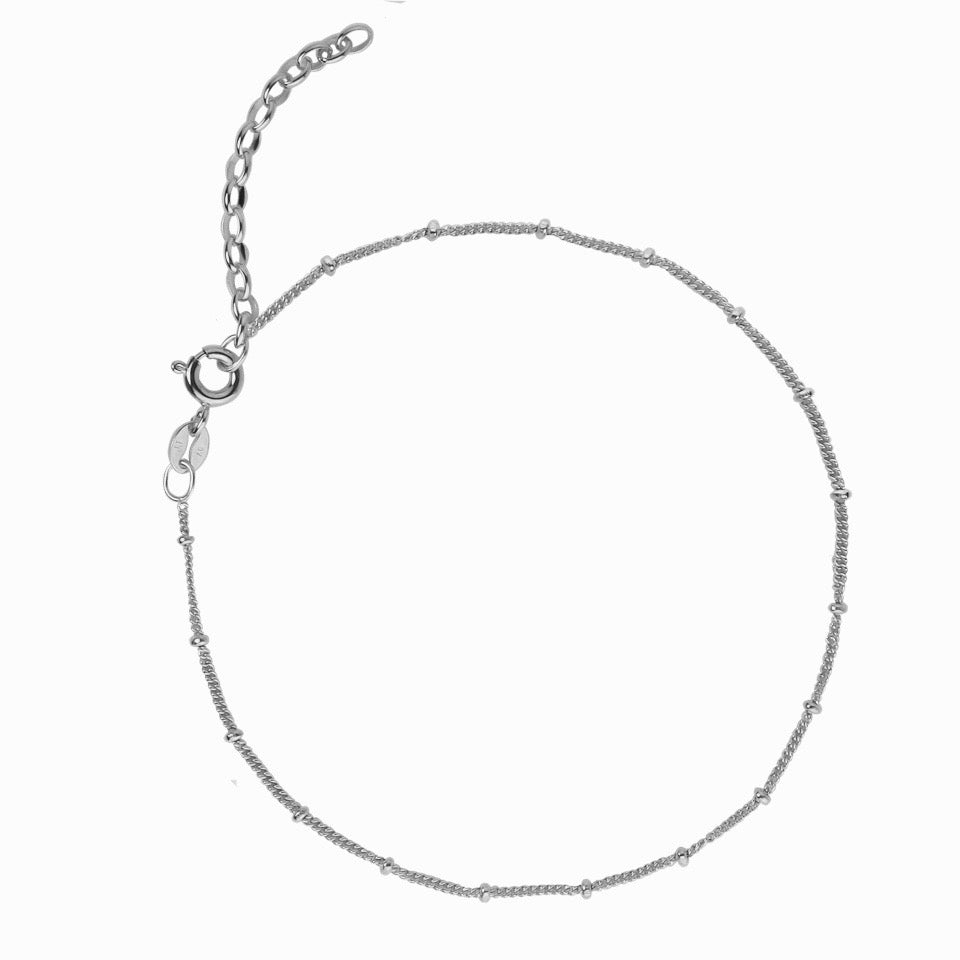 Jeberg Jewellery Fußkette Nelly, Silber