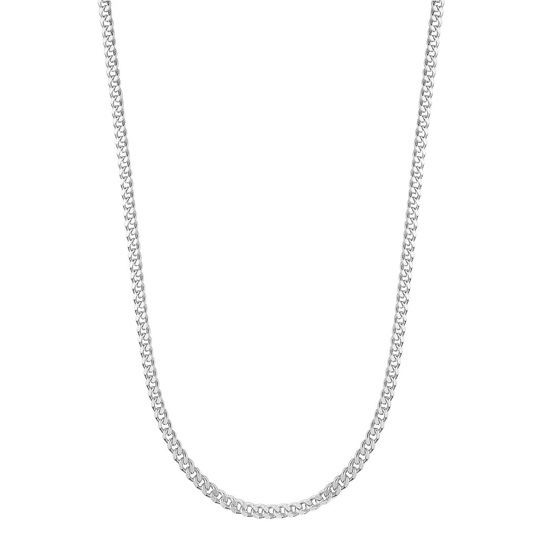 Jeberg Jewellery Kette Saga 3 mm Panzer, Silber