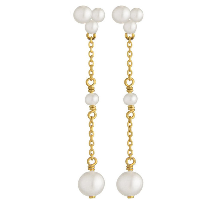 Jeberg Jewellery Ohrringe Cordelia Pearl Drop, vergoldet