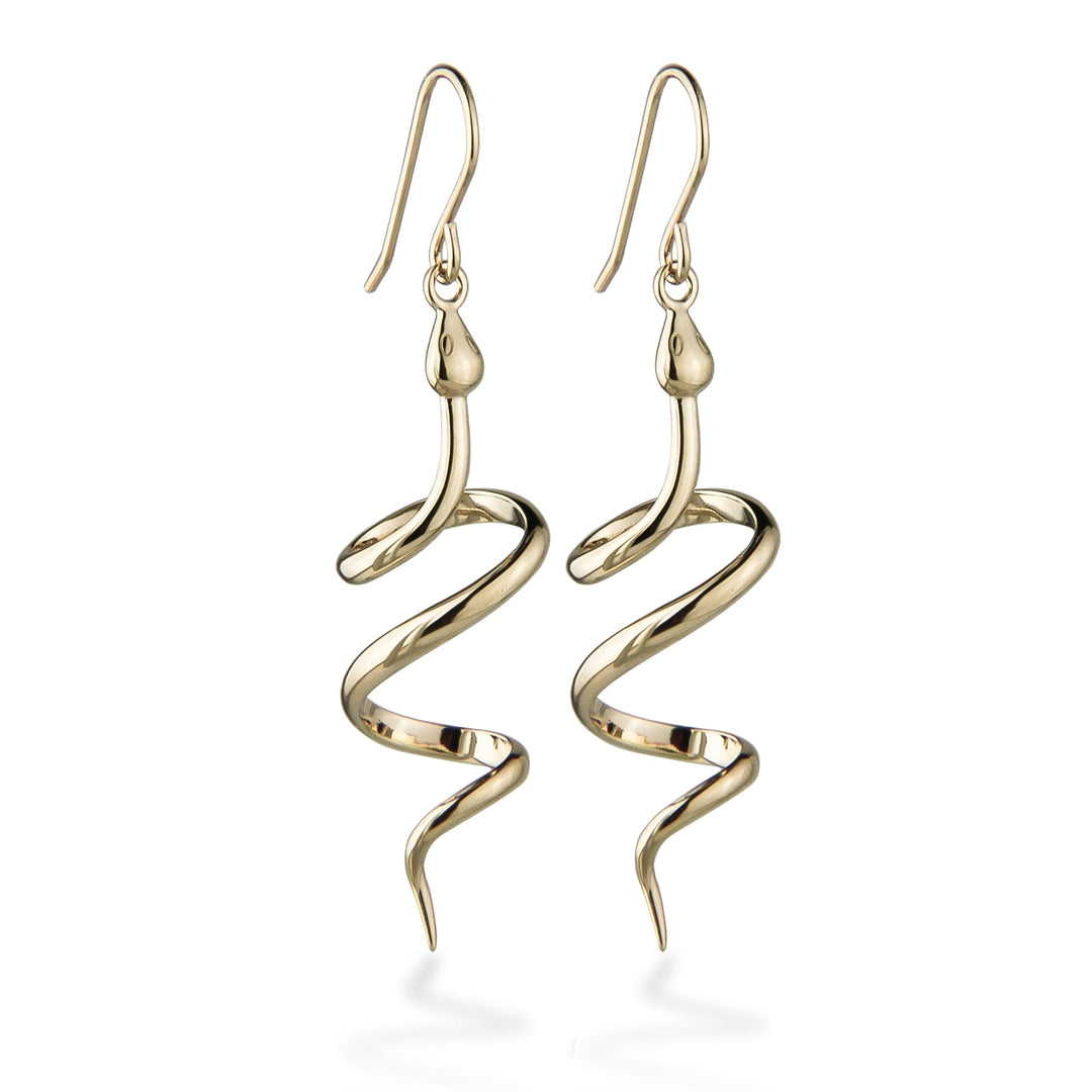 Jeberg Jewellery Ohrringe Snake, vergoldet