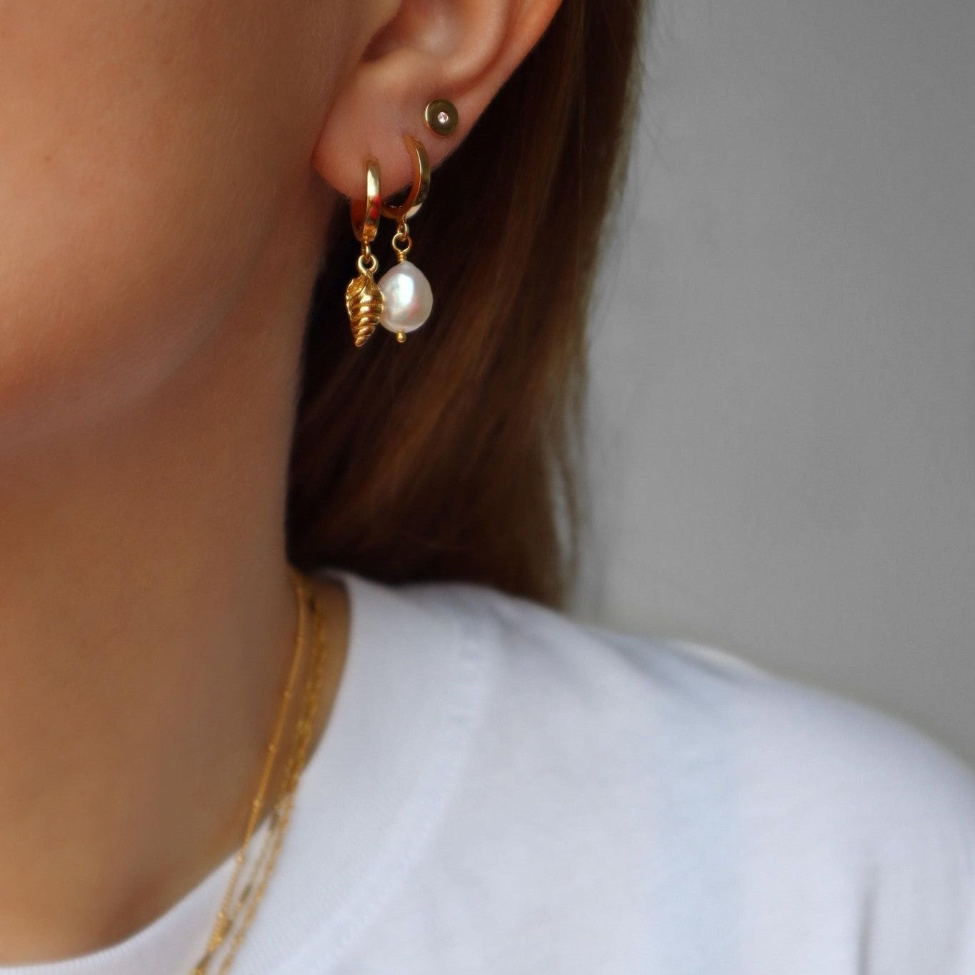 Jeberg Jewellery Ohrringe Vintage Baroque, vergoldet